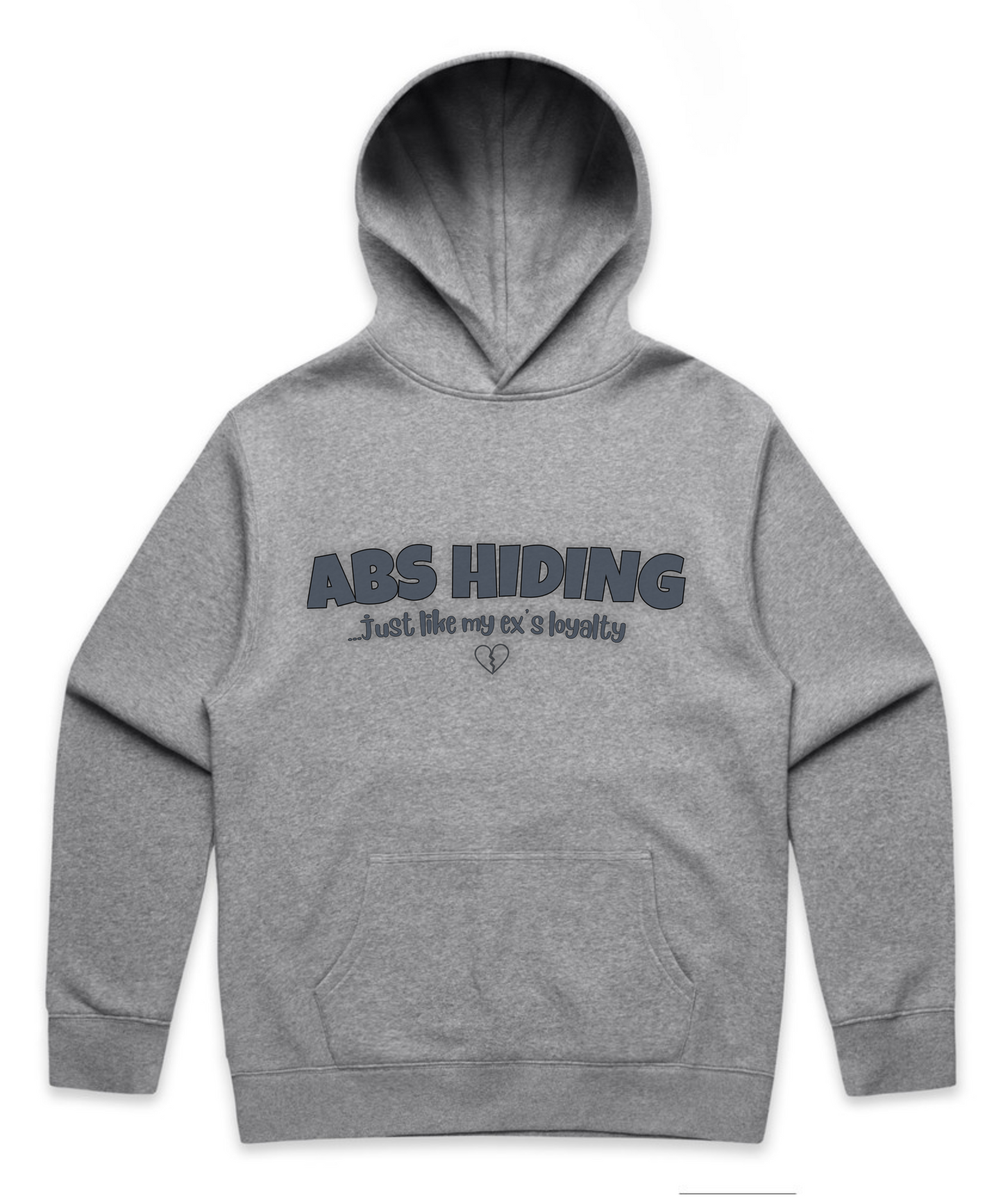 ABS HIDING... Just Like My Ex’s Loyalty – Unisex Oversized Pumpcover Hoodie