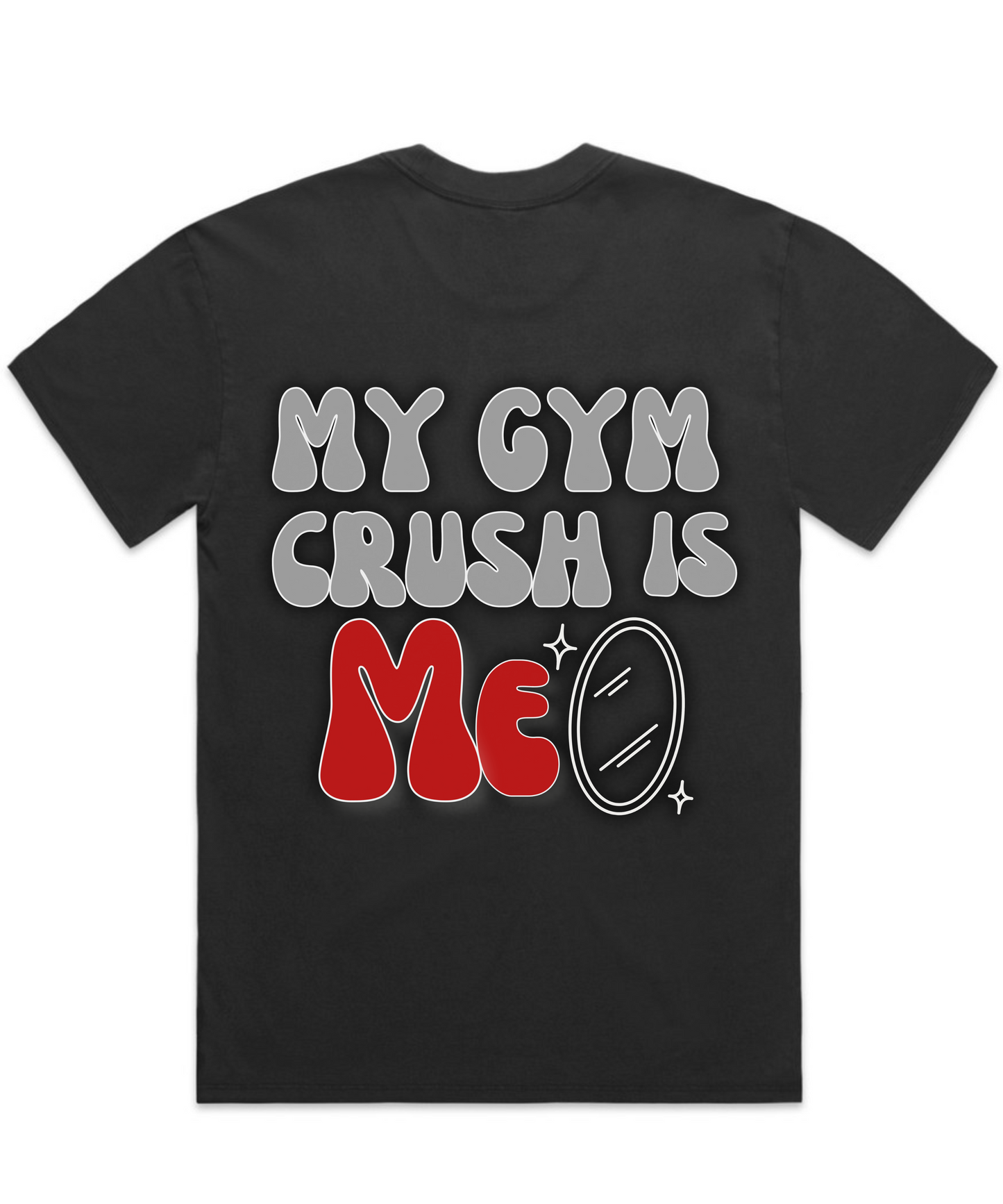 ”MY GYM CRUSH IS ME” – Unisex Oversized Pumpcover Tee