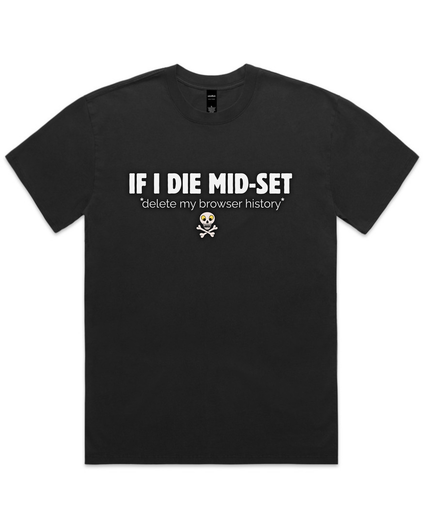 IF I DIE MID-SET☠️ – Unisex Oversized Pumpcover Tee