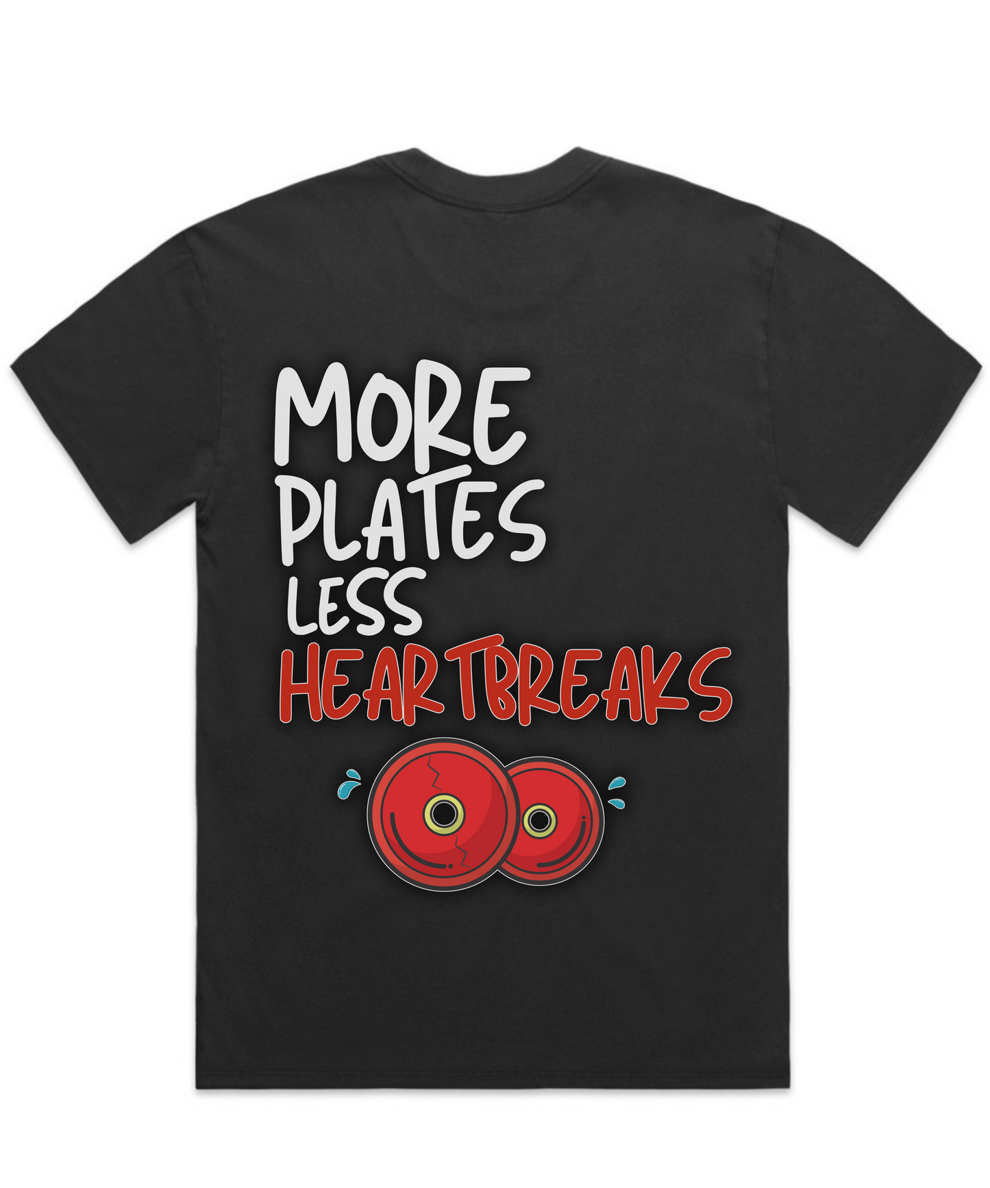 MORE PLATES, LESS HEARTBREAKS - Unisex Oversized Pumpcover Tee