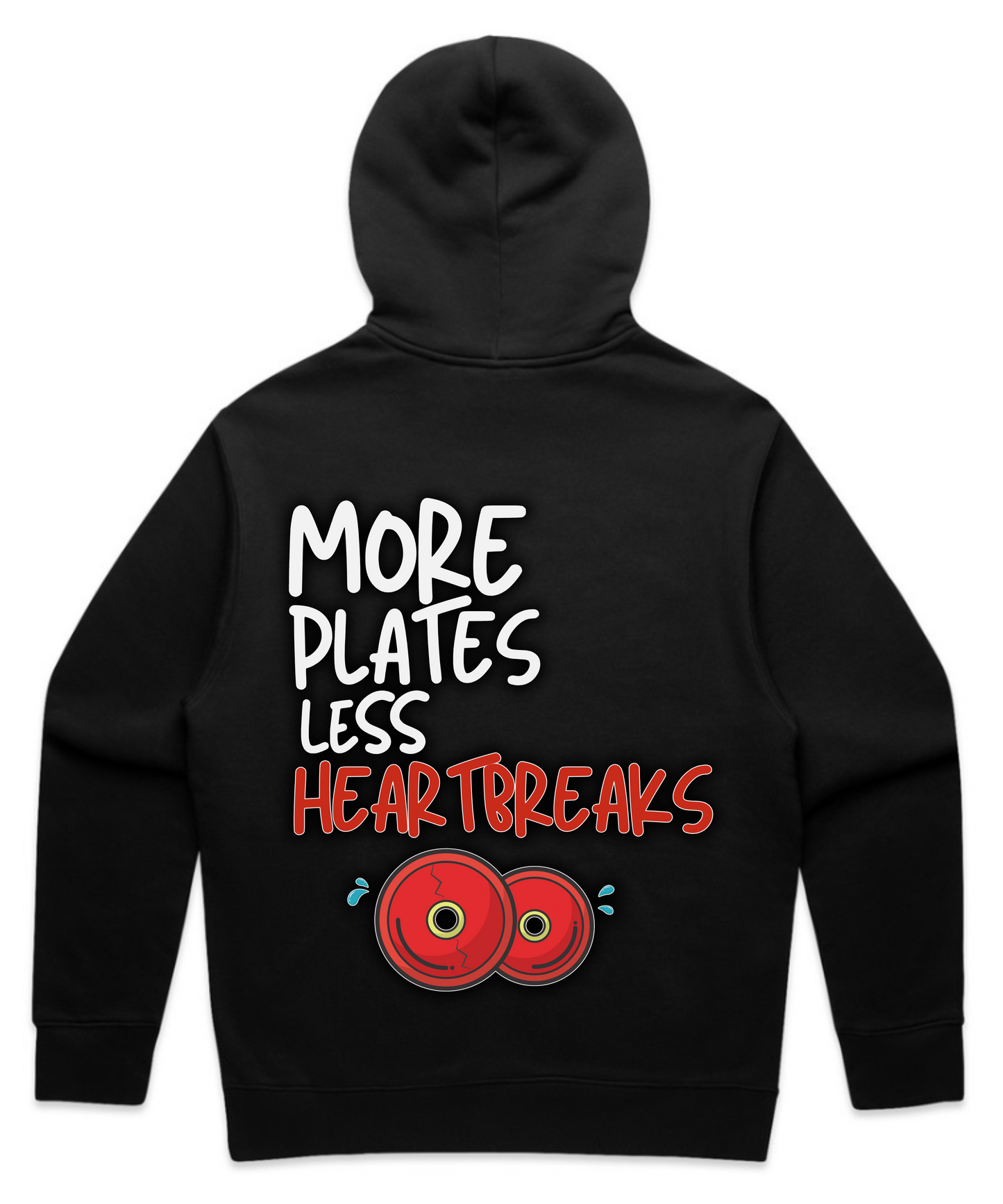 More Plates, Less Heartbreaks - Unisex Oversized Pumpcover Hoodie