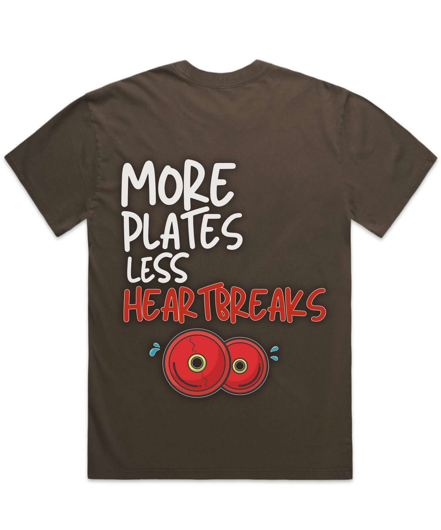 MORE PLATES, LESS HEARTBREAKS - Unisex Oversized Pumpcover Tee