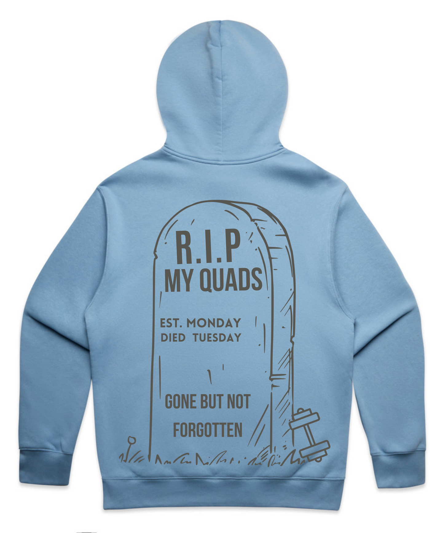 R.I.P MY QUADS – Unisex Oversized Pumpcover Hoodie