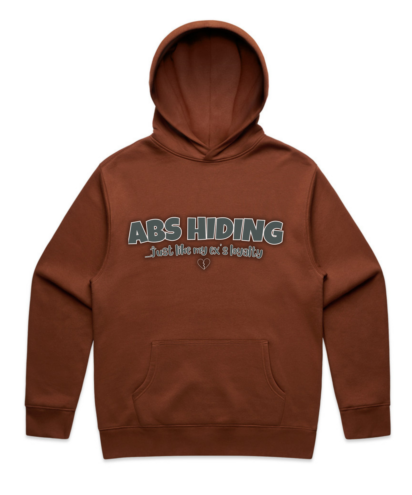 "ABS HIDING... Just Like My Ex’s Loyalty" – Unisex Oversized Pumpcover Hoodie