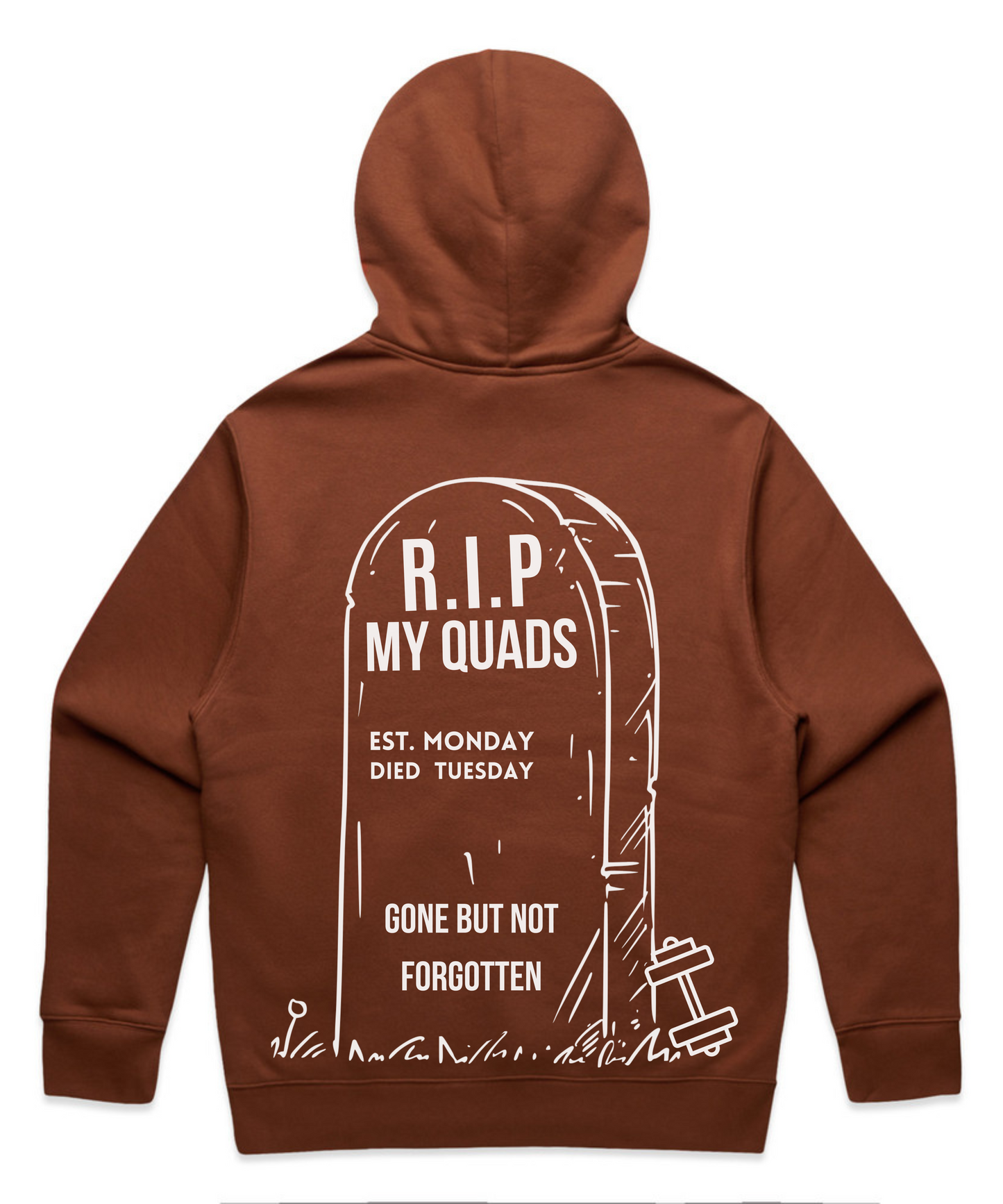 ”R.I.P MY QUADS ”– Unisex Oversized Pumpcover Hoodie
