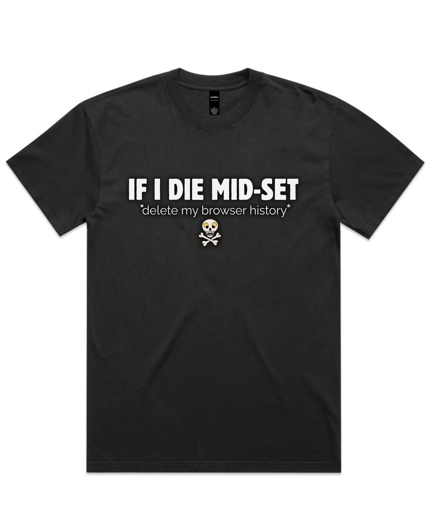IF I DIE MID-SET☠️ – Unisex Oversized Pumpcover Tee