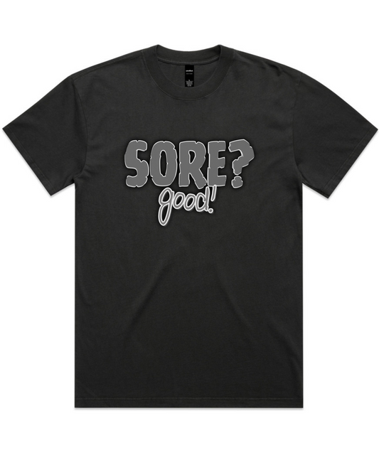 ”SORE? GOOD.” Unisex Oversized Pumpcover Tee – Pain Is Proof You Showed Up