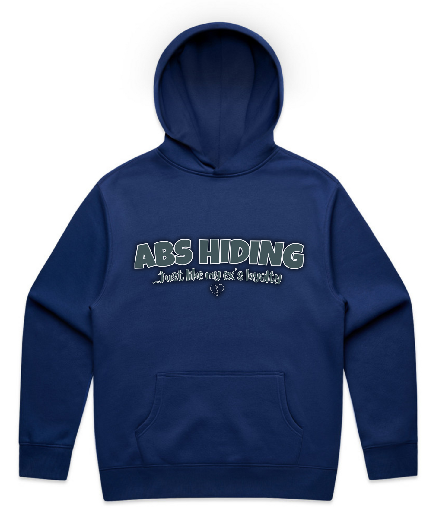 "ABS HIDING... Just Like My Ex’s Loyalty" – Unisex Oversized Pumpcover Hoodie