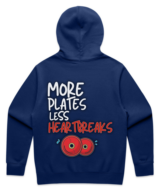 More Plates, Less Heartbreaks - Unisex Oversized Pumpcover Hoodie