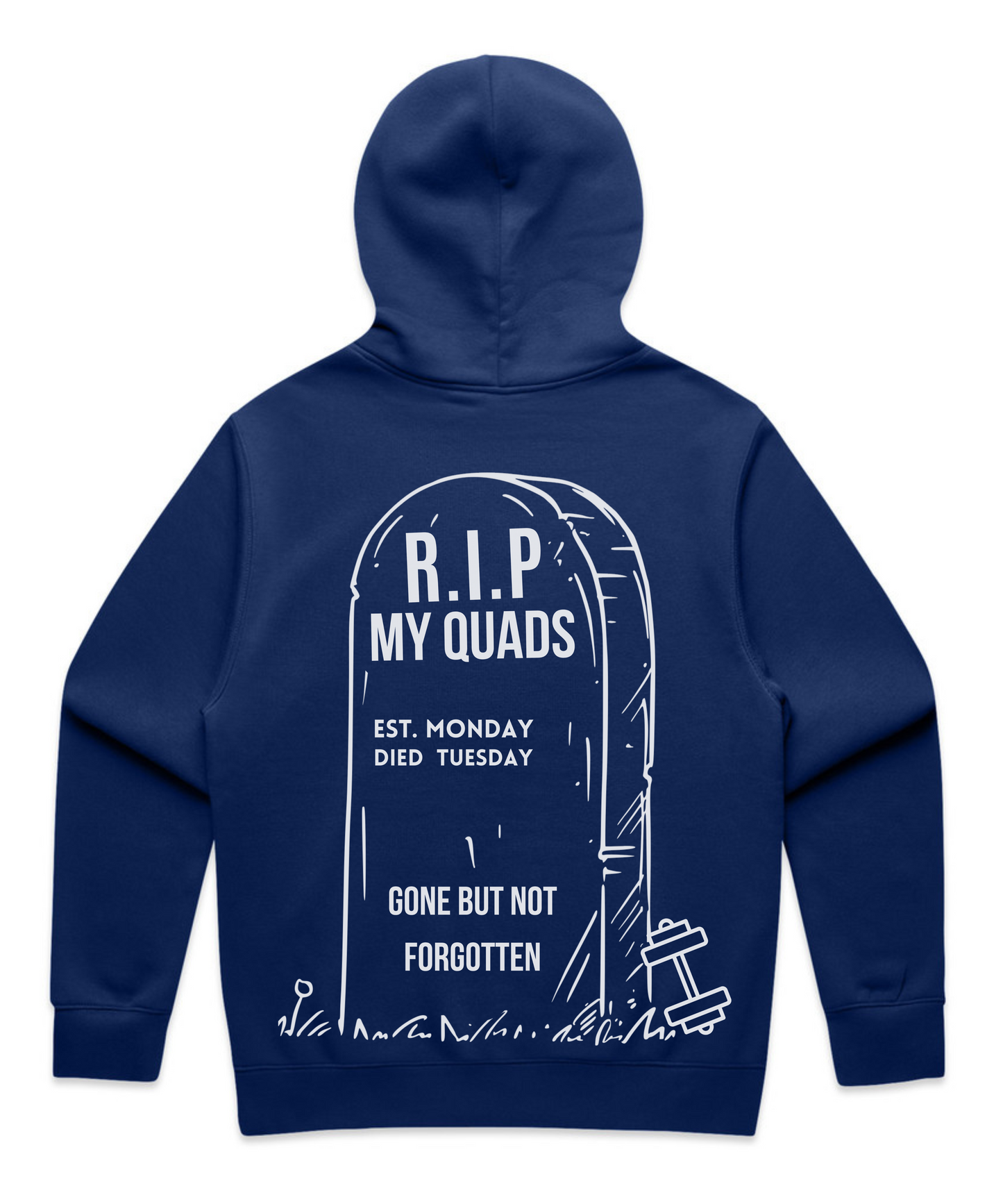”R.I.P MY QUADS ”– Unisex Oversized Pumpcover Hoodie