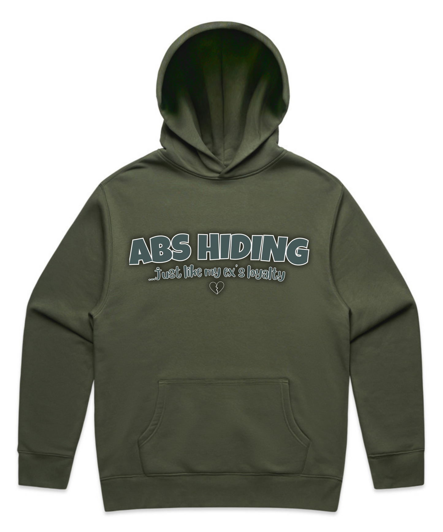 "ABS HIDING... Just Like My Ex’s Loyalty" – Unisex Oversized Pumpcover Hoodie