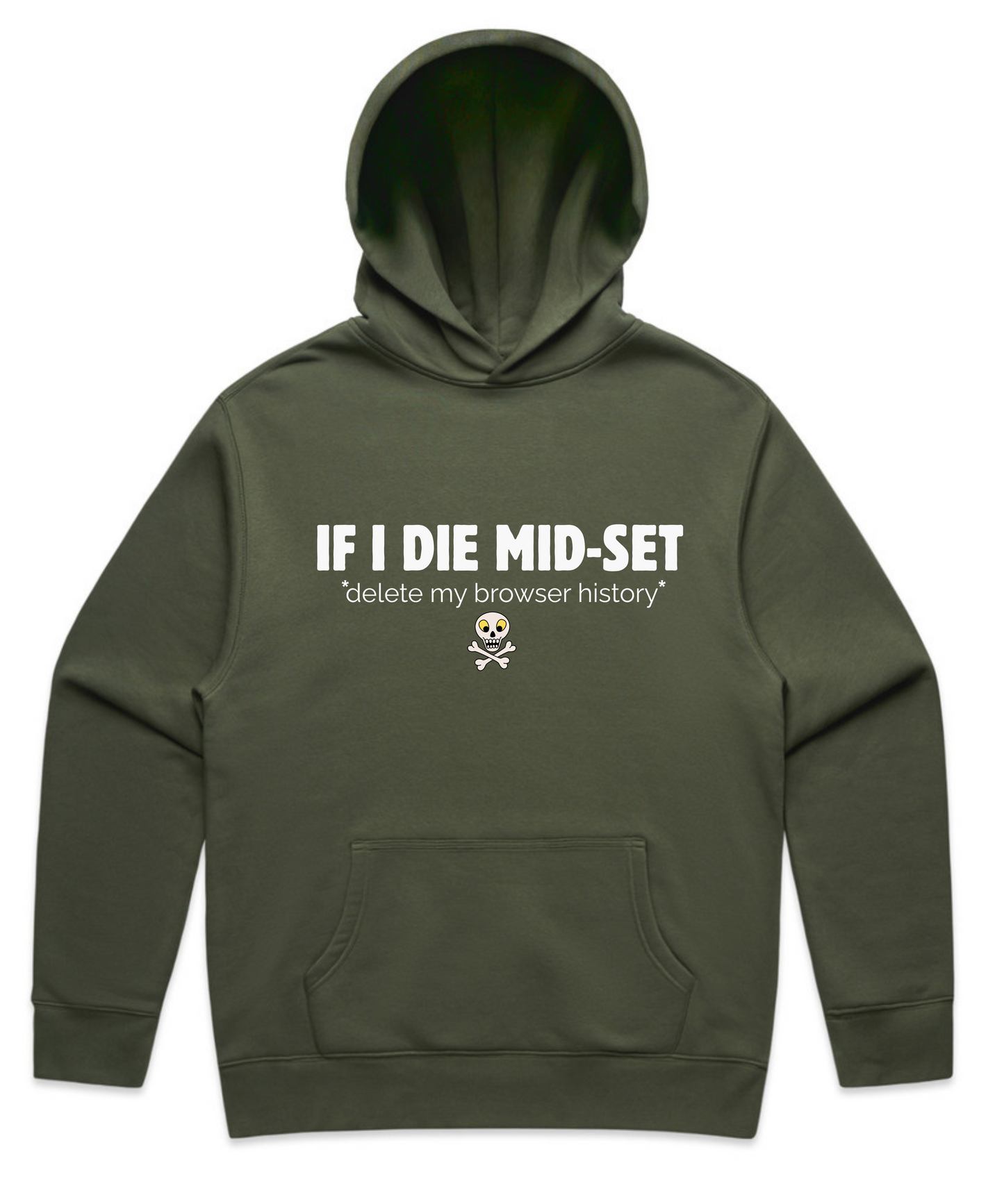 IF I DIE MID-SET – Unisex Oversized Pumpcover Hoodie