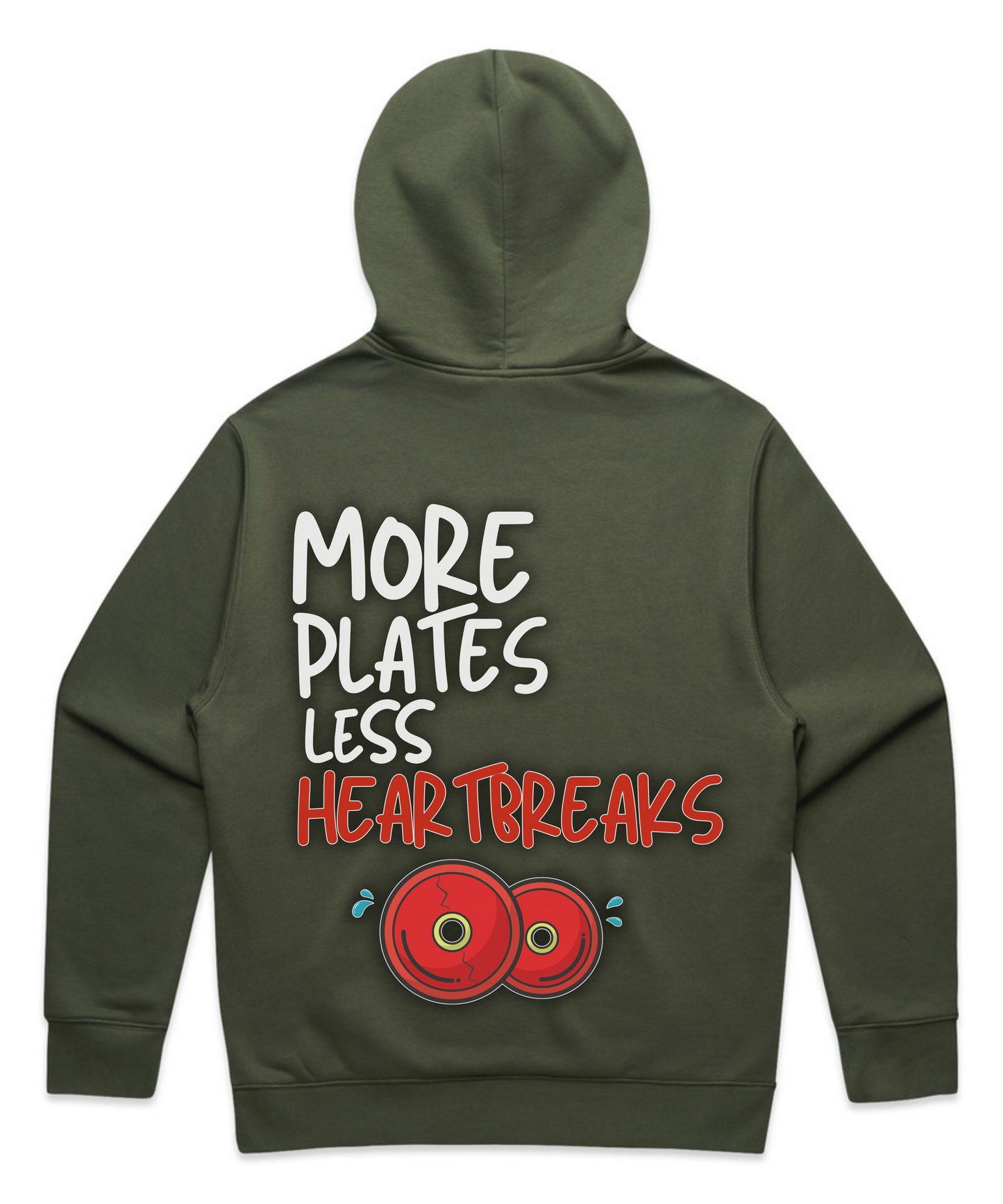 More Plates, Less Heartbreaks - Unisex Oversized Pumpcover Hoodie