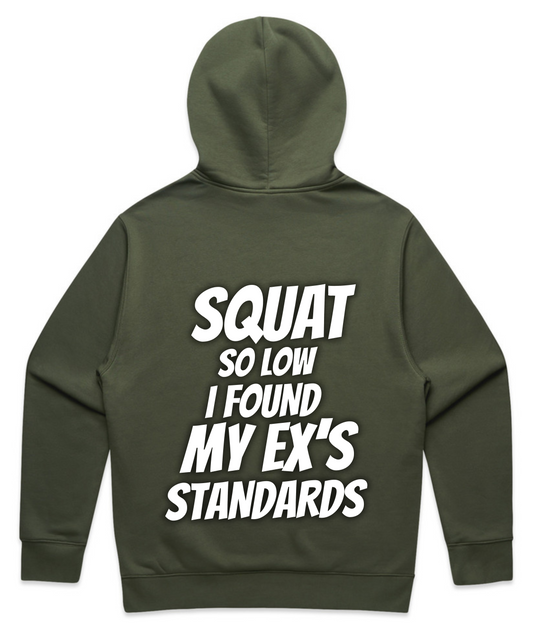 Squat So Low I Found My Ex’s Standards - Unisex Oversized Pumpcover Hoodie