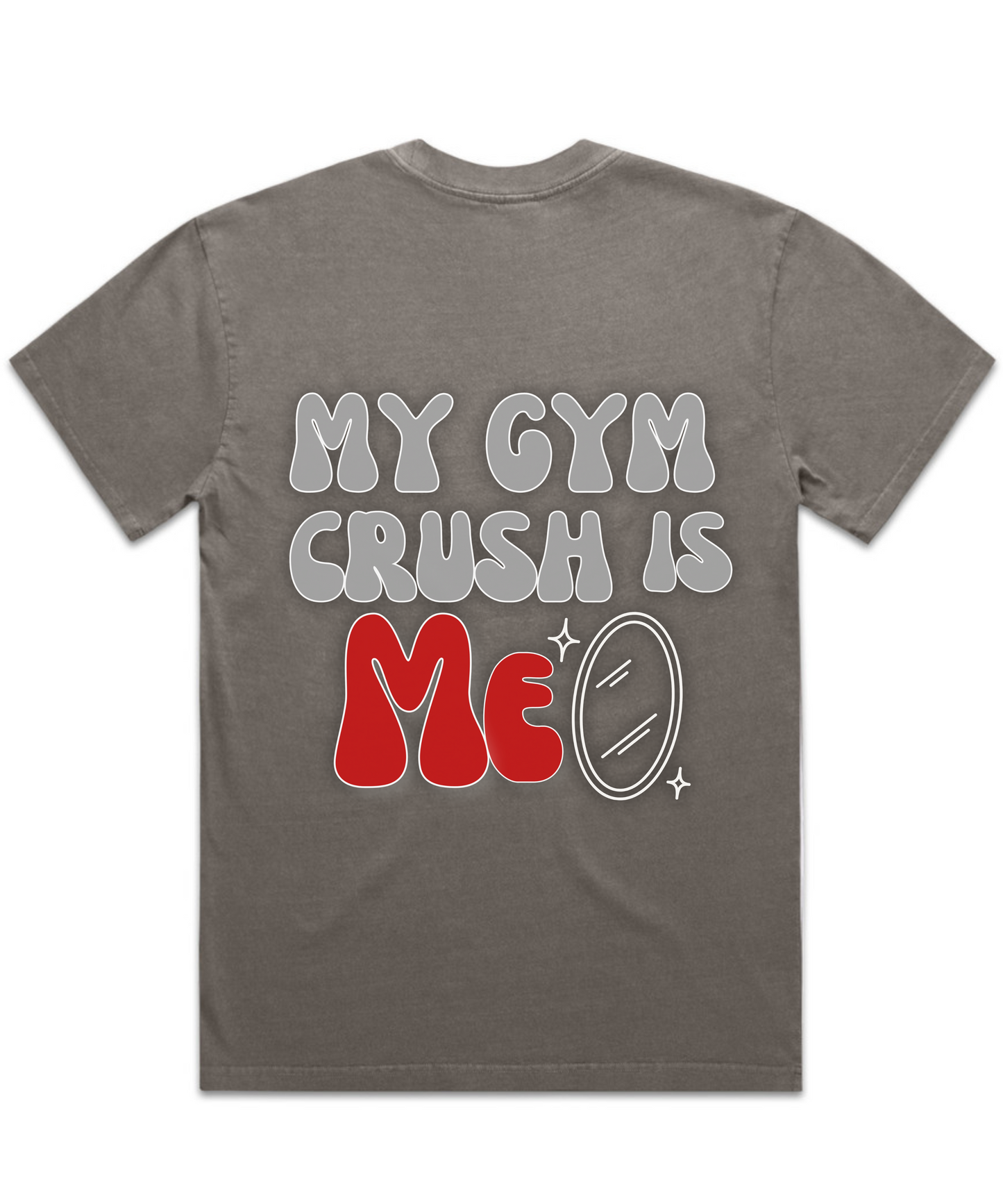 ”MY GYM CRUSH IS ME” – Unisex Oversized Pumpcover Tee