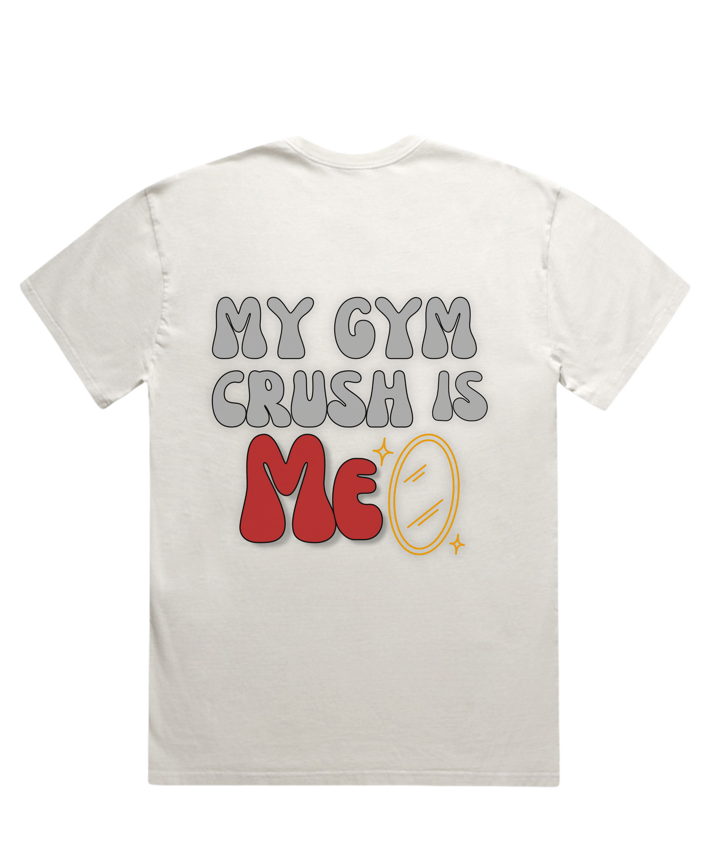 ”MY GYM CRUSH IS ME” – Unisex Oversized Pumpcover Tee