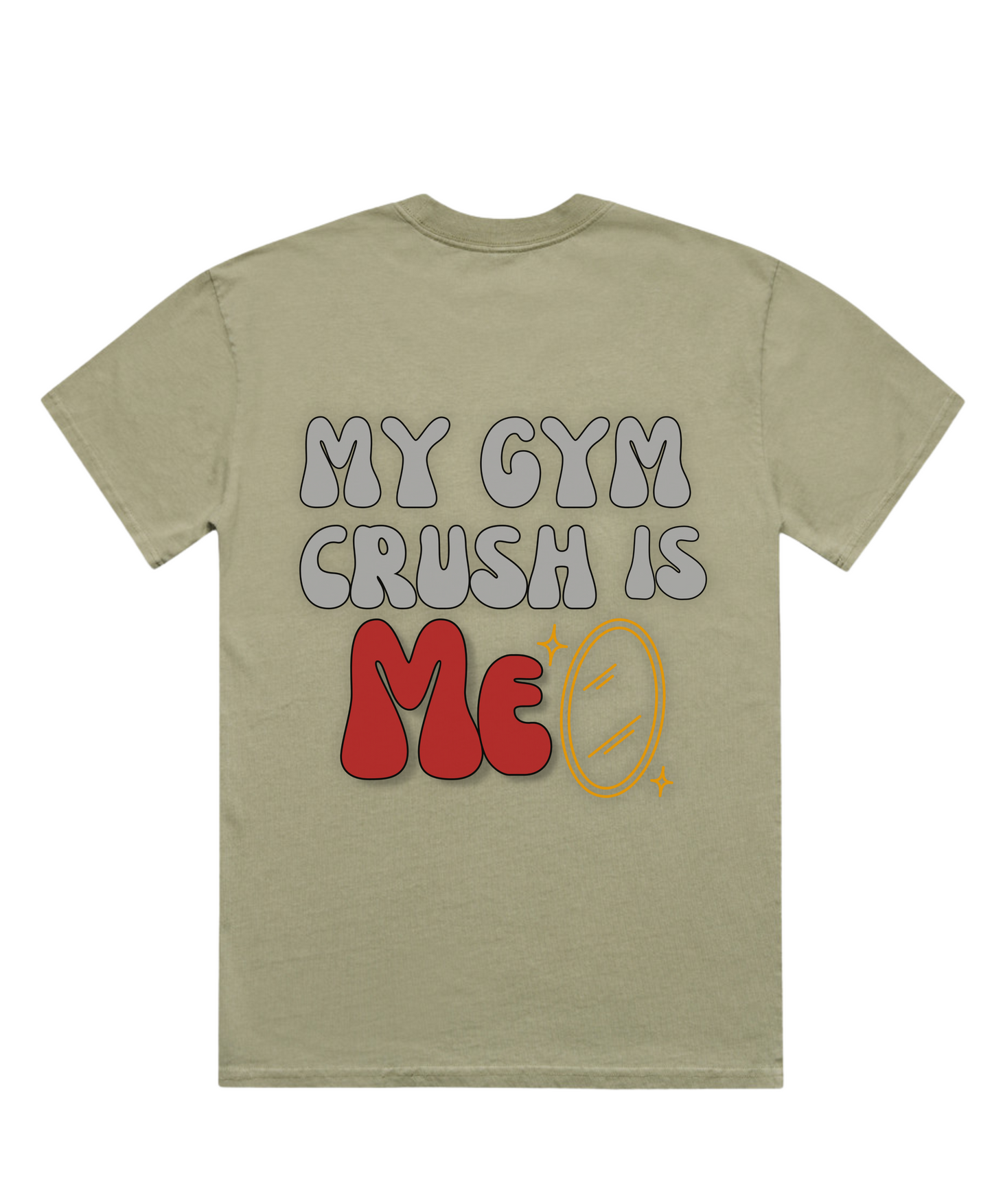 ”MY GYM CRUSH IS ME” – Unisex Oversized Pumpcover Tee