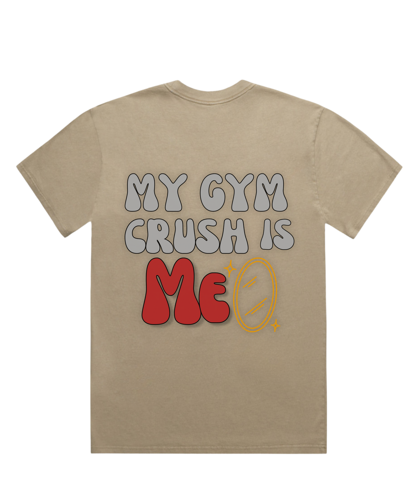 ”MY GYM CRUSH IS ME” – Unisex Oversized Pumpcover Tee
