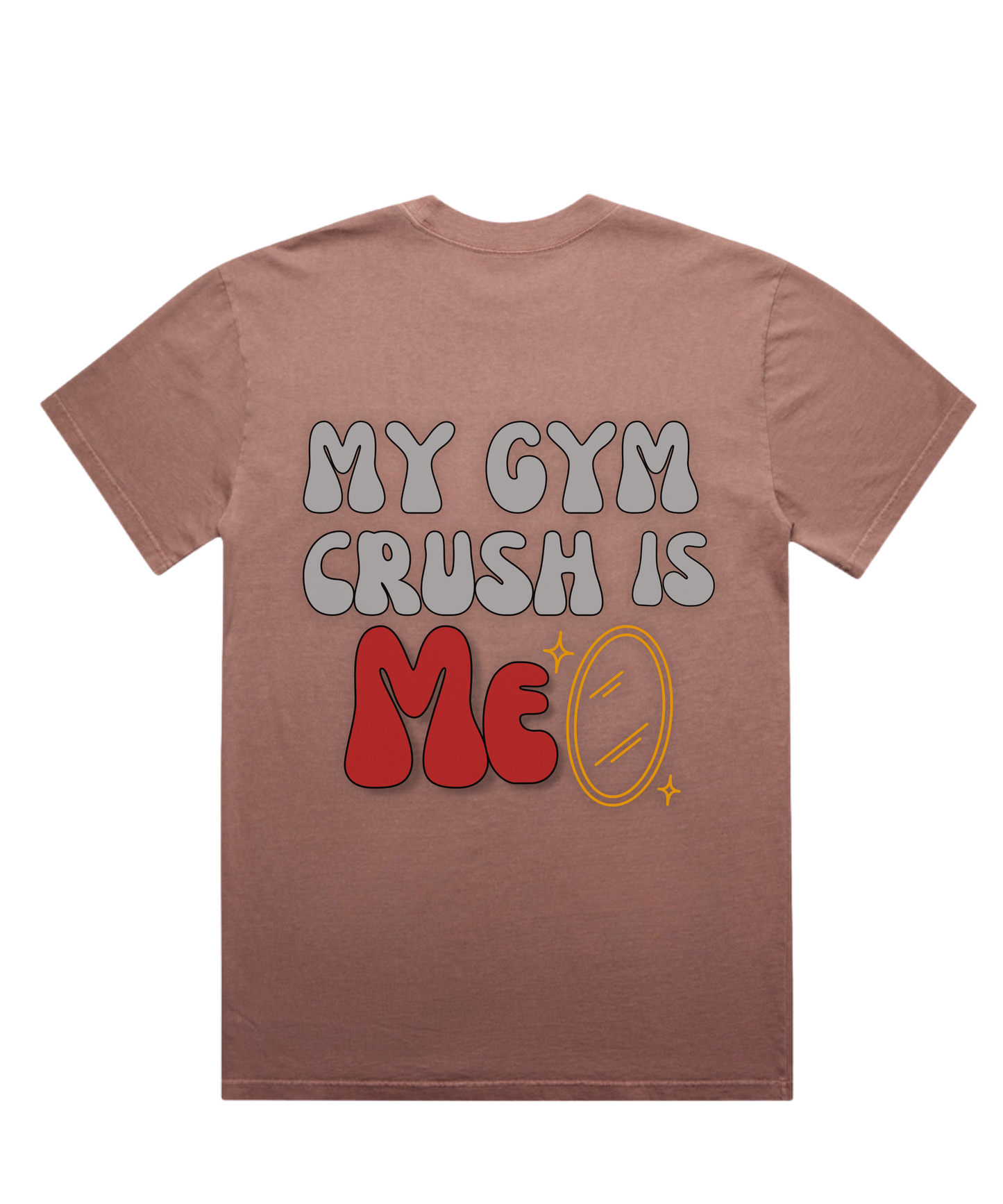 ”MY GYM CRUSH IS ME” – Unisex Oversized Pumpcover Tee