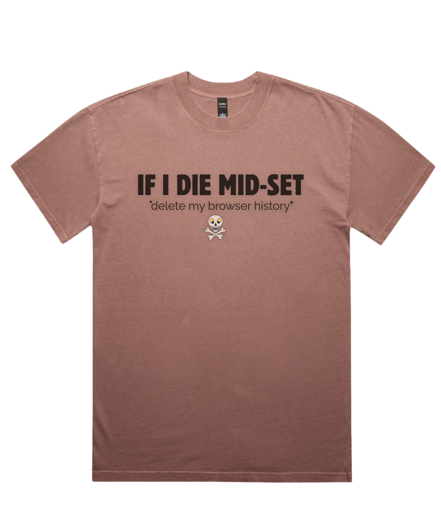 ☠️ IF I DIE MID-SET – Unisex Oversized Pumpcover Tee