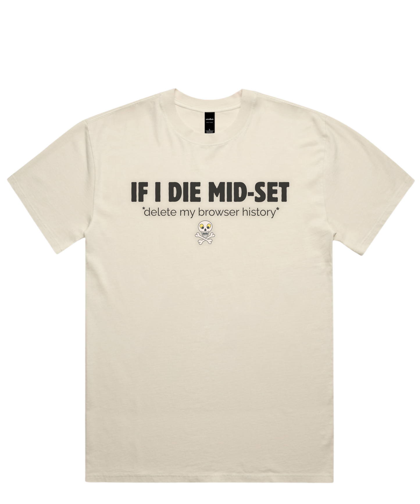 ☠️ IF I DIE MID-SET – Unisex Oversized Pumpcover Tee