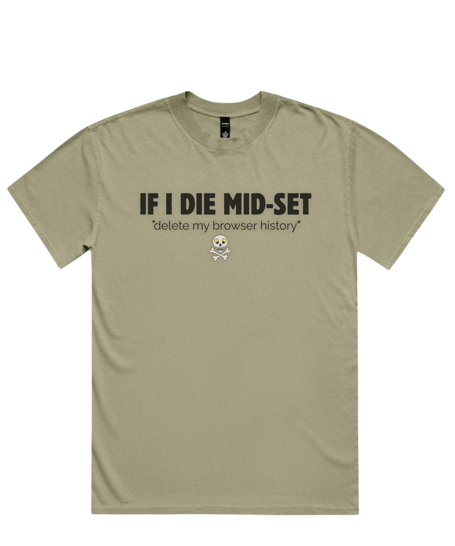 ☠️ IF I DIE MID-SET – Unisex Oversized Pumpcover Tee