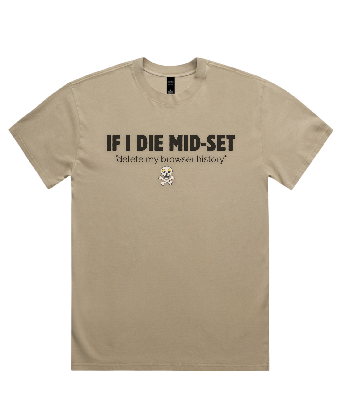 ☠️ IF I DIE MID-SET – Unisex Oversized Pumpcover Tee