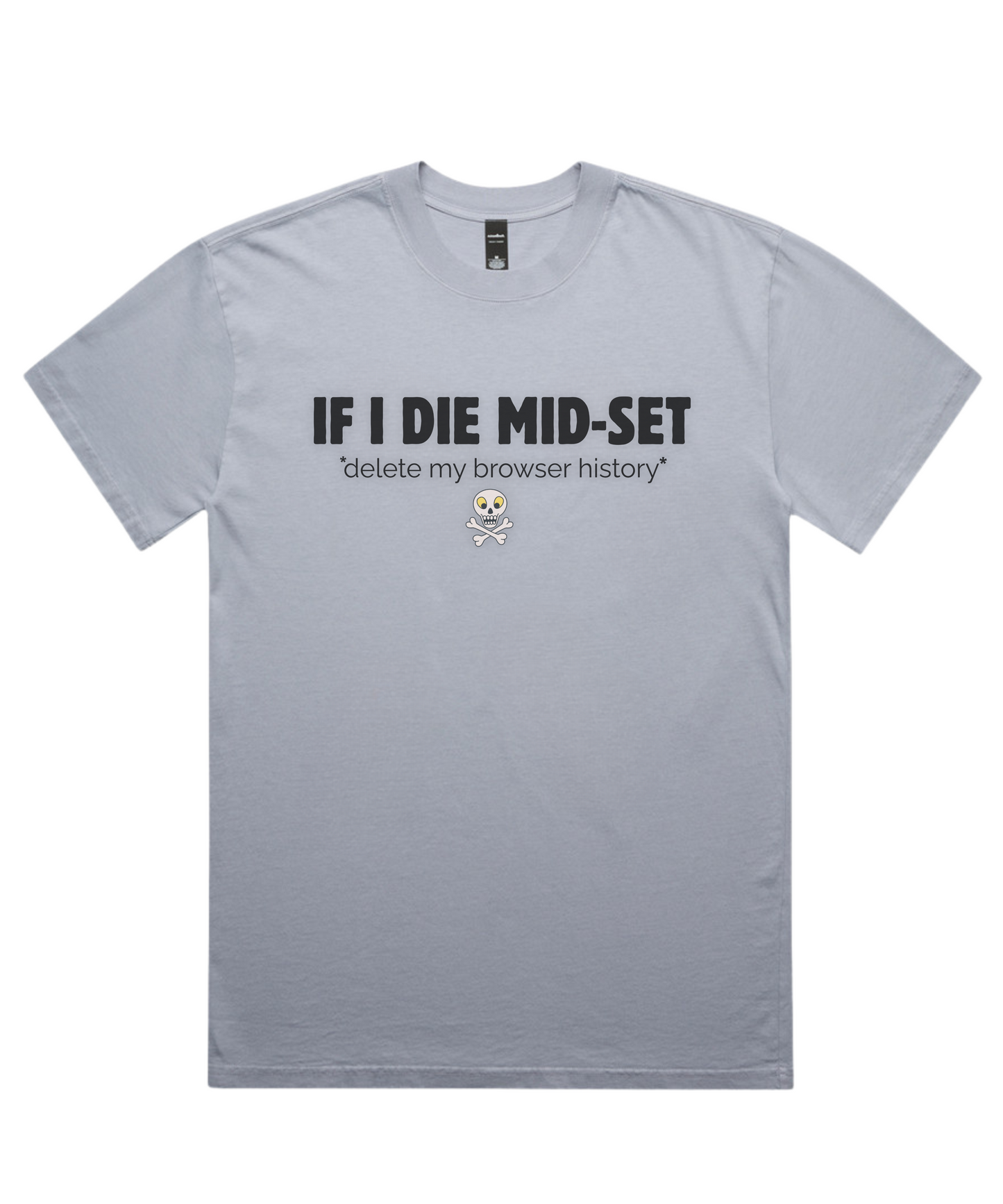 ☠️ IF I DIE MID-SET – Unisex Oversized Pumpcover Tee
