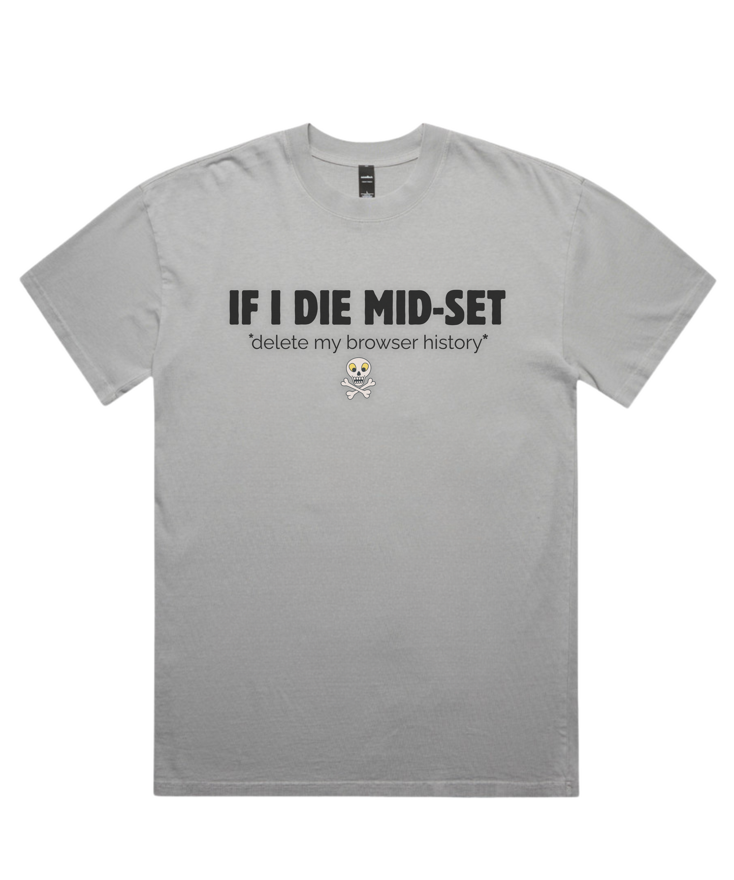 ☠️ IF I DIE MID-SET – Unisex Oversized Pumpcover Tee