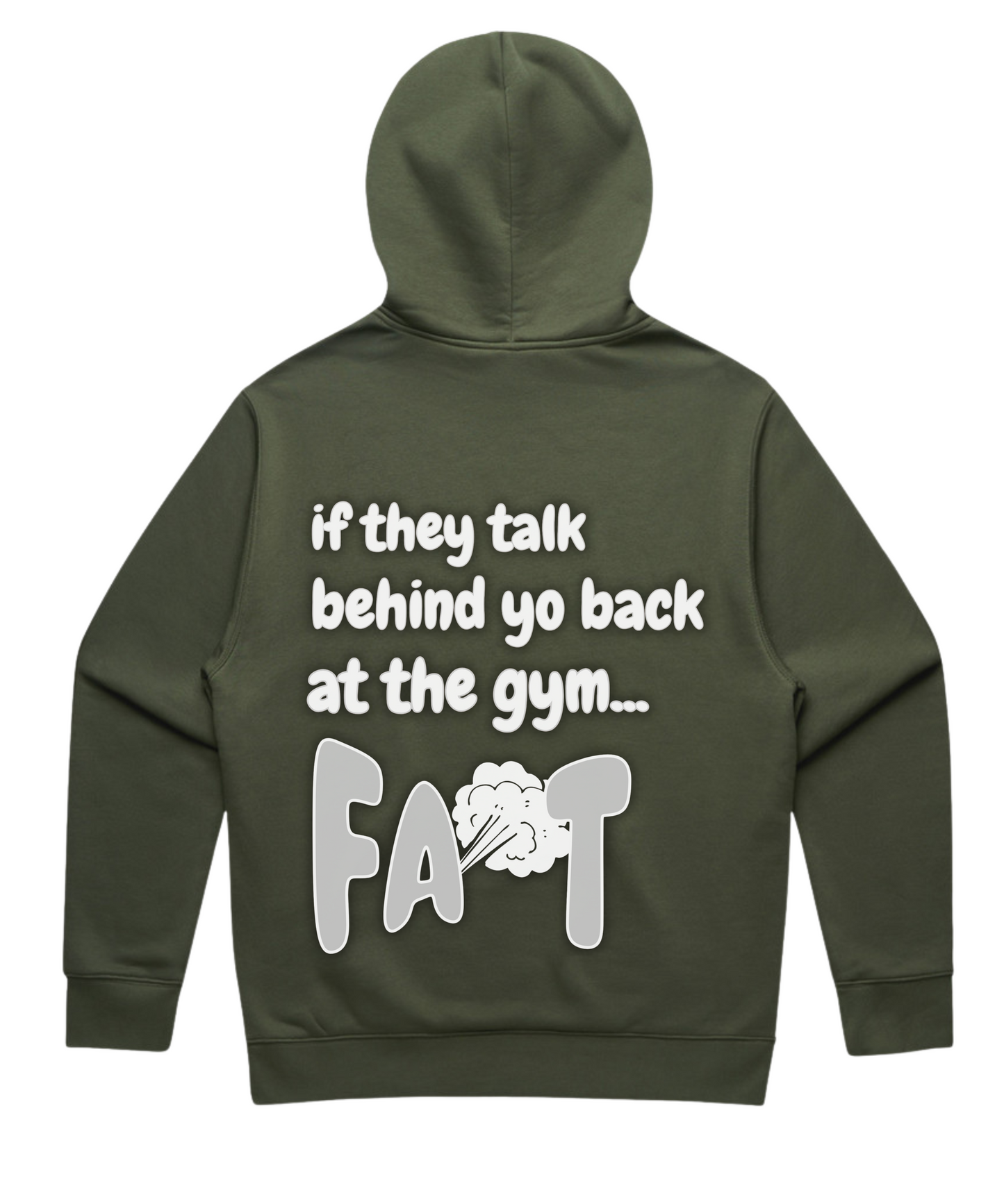 “If They Talk Behind Yo Back at the Gym… Fart” Unisex Oversized Pumpcover Hoodie