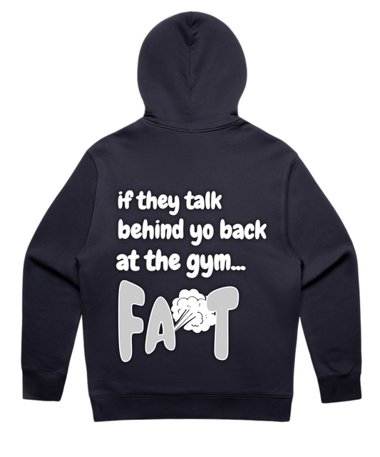 “If They Talk Behind Yo Back at the Gym… Fart” Unisex Oversized Pumpcover Hoodie