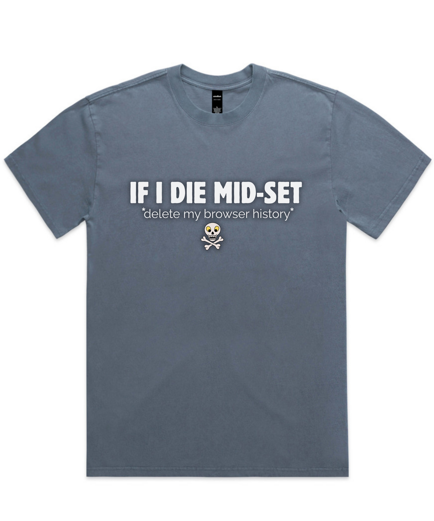 IF I DIE MID-SET☠️ – Unisex Oversized Pumpcover Tee
