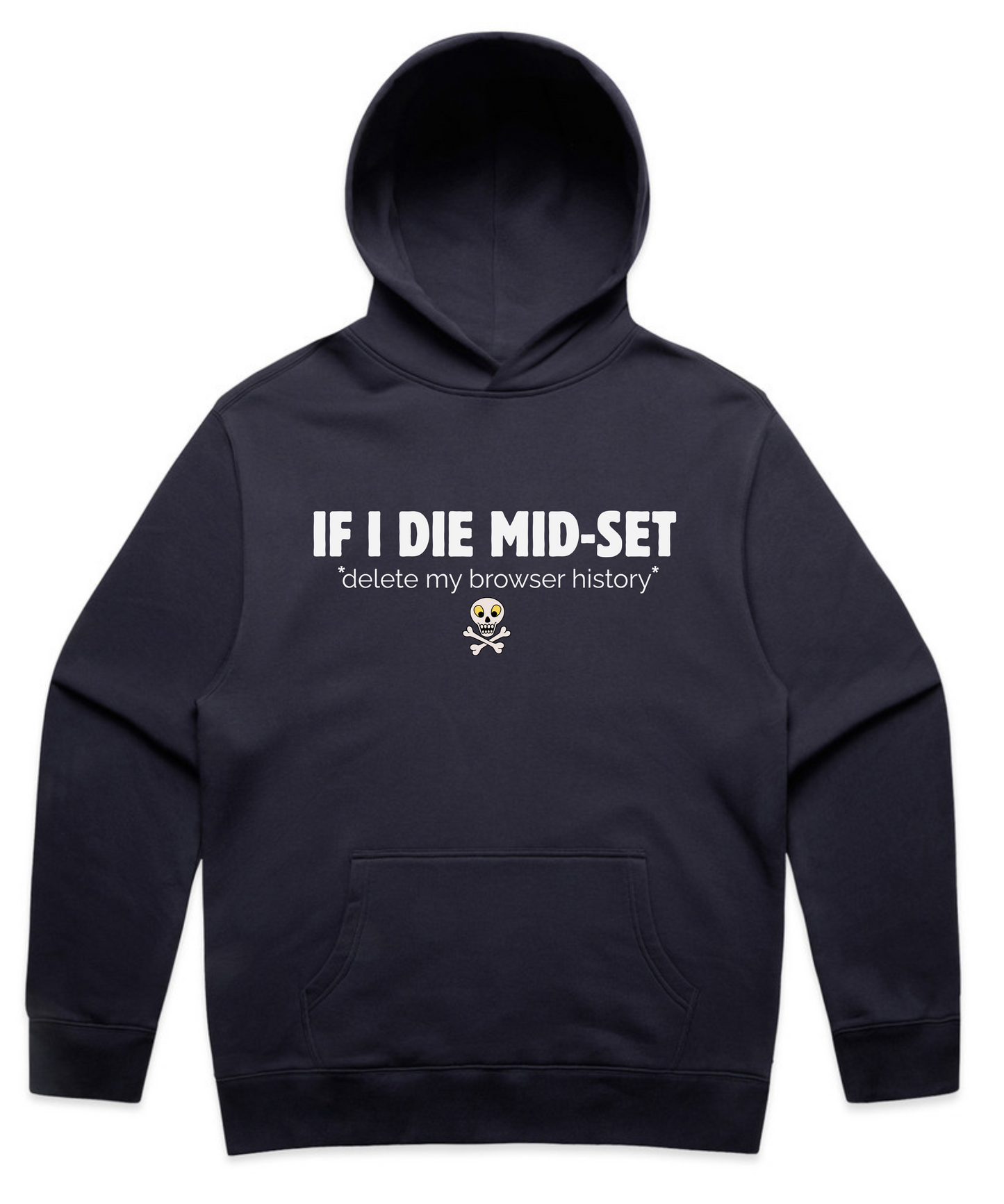 IF I DIE MID-SET – Unisex Oversized Pumpcover Hoodie