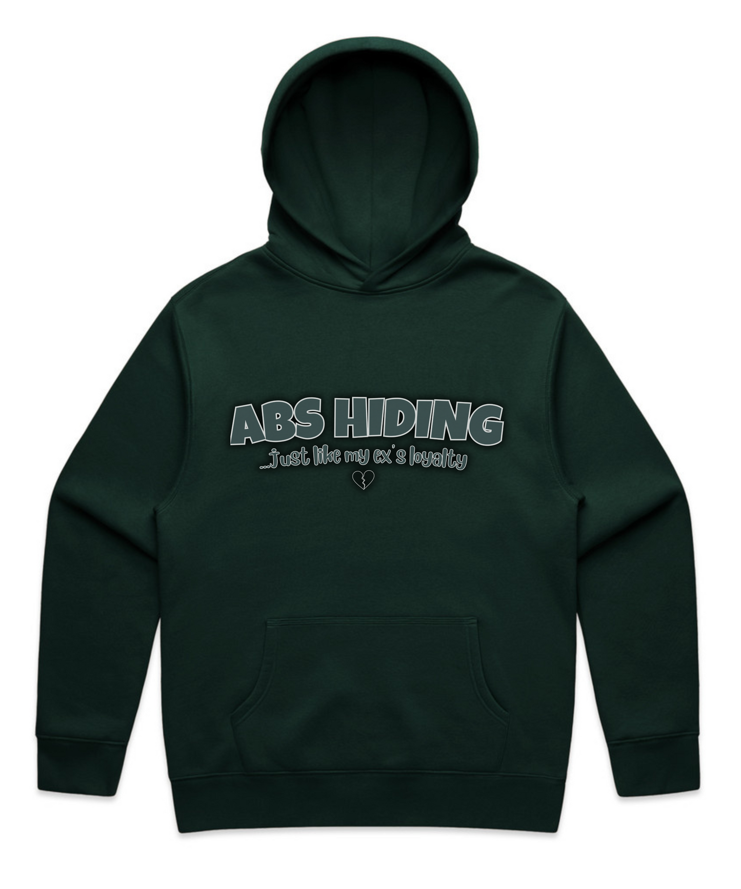 "ABS HIDING... Just Like My Ex’s Loyalty" – Unisex Oversized Pumpcover Hoodie