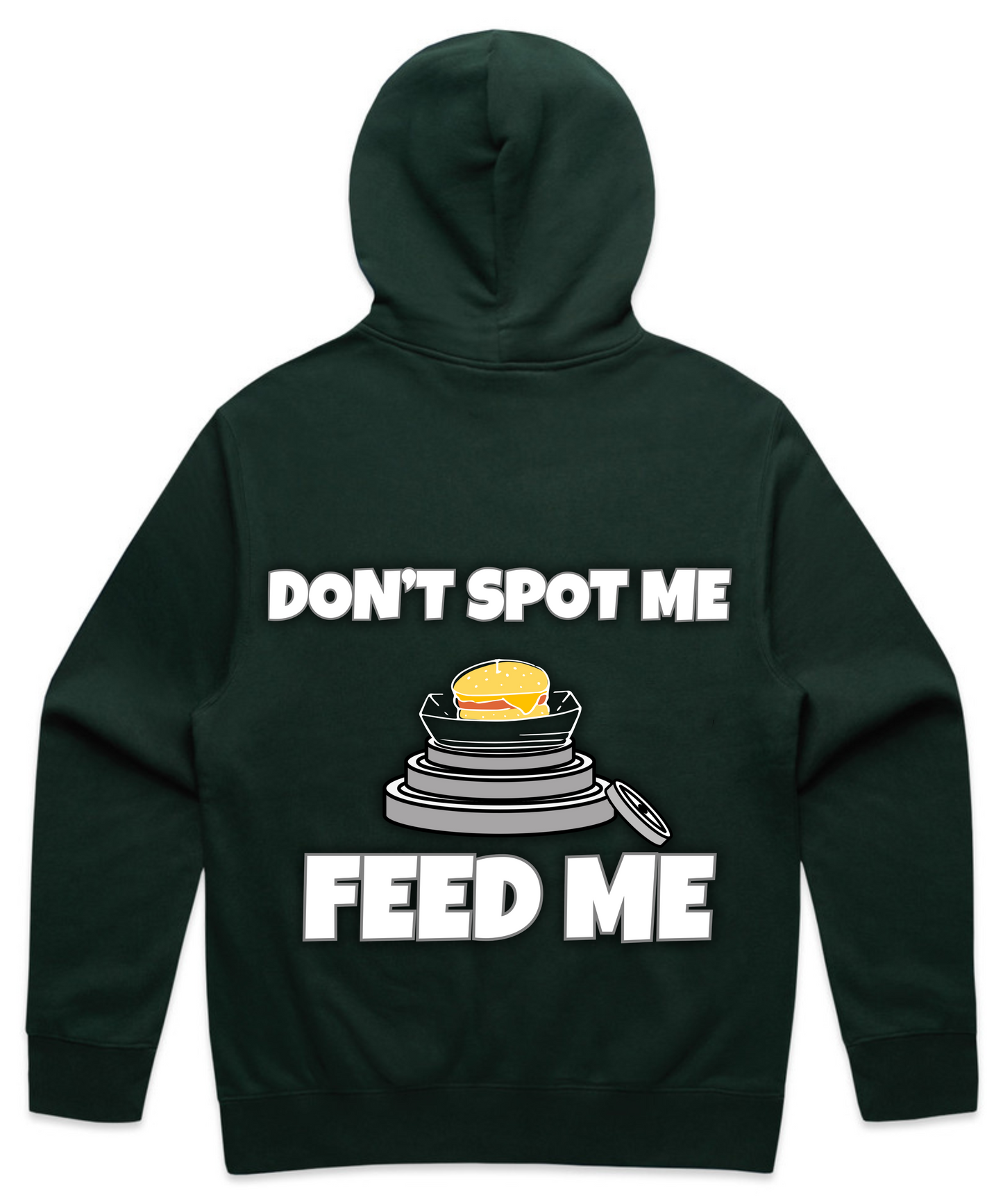 ”DON’T SPOT ME. FEED ME” - Unisex Oversized Pumpcover Hoodie