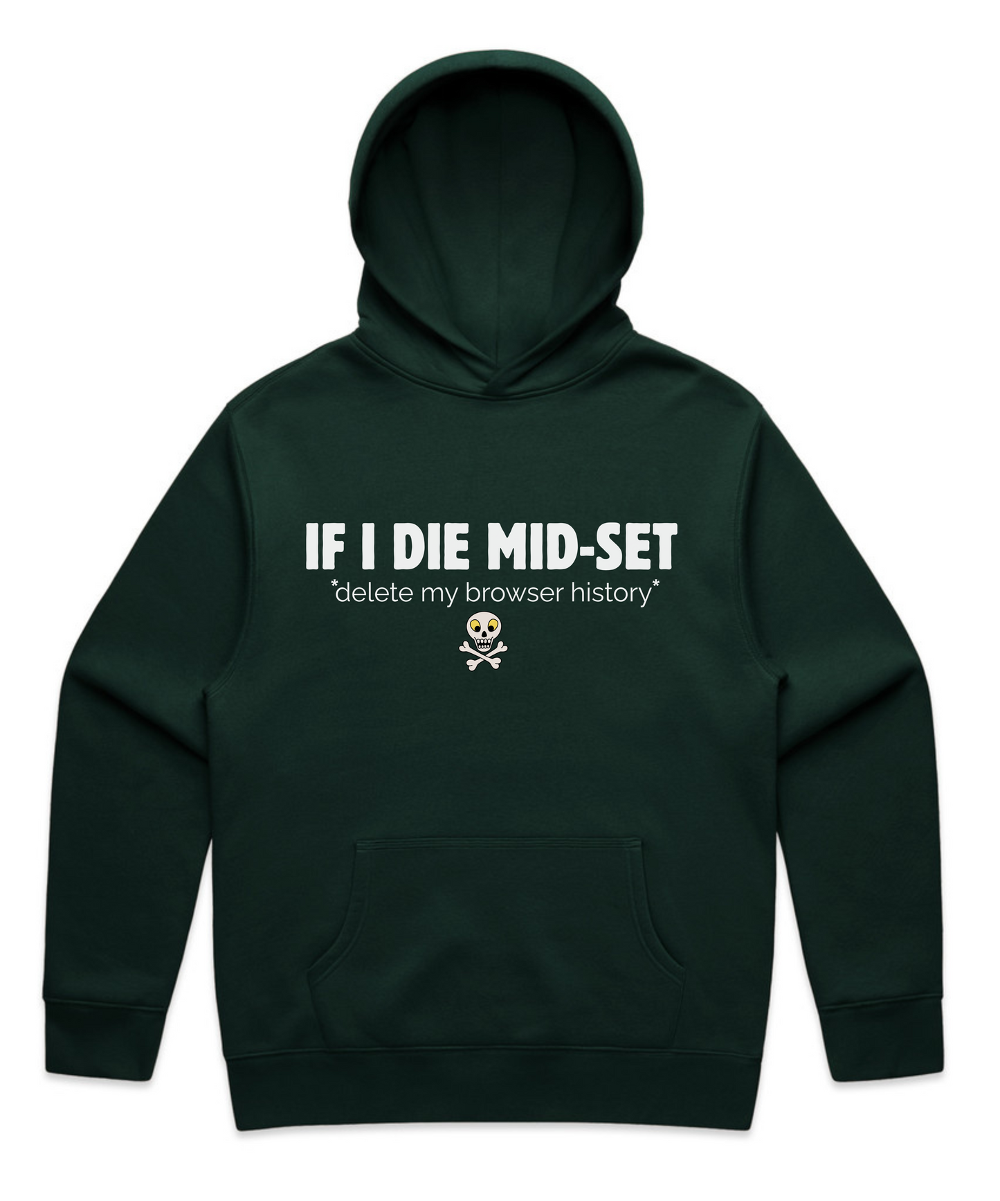 IF I DIE MID-SET – Unisex Oversized Pumpcover Hoodie