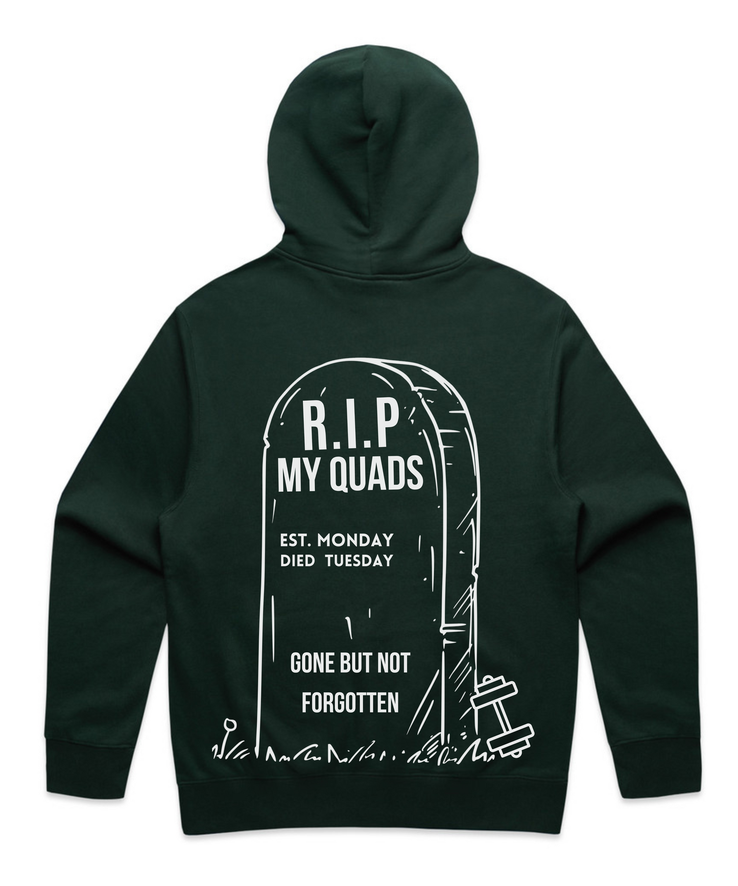 ”R.I.P MY QUADS ”– Unisex Oversized Pumpcover Hoodie