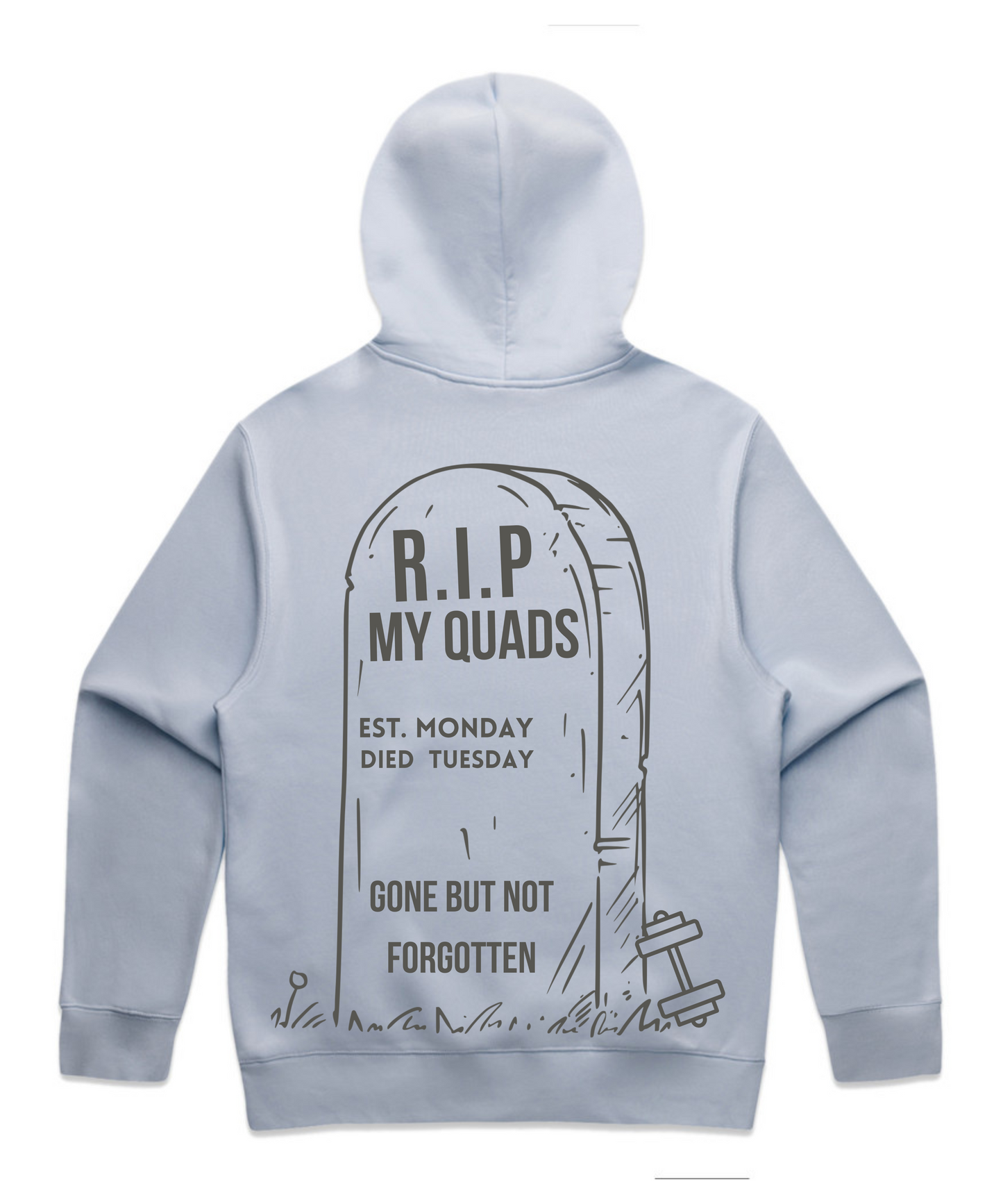 R.I.P MY QUADS – Unisex Oversized Pumpcover Hoodie