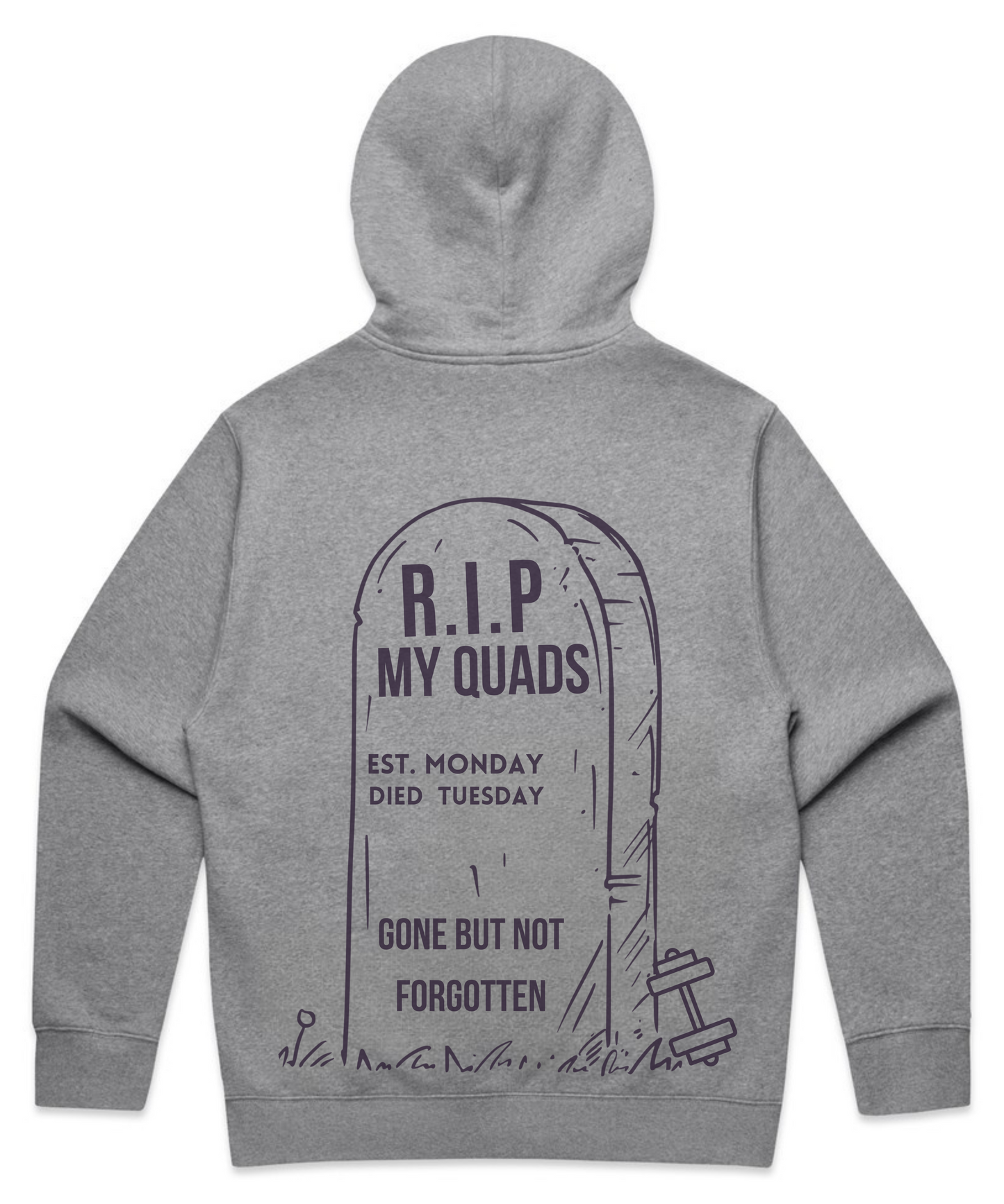 R.I.P MY QUADS – Unisex Oversized Pumpcover Hoodie