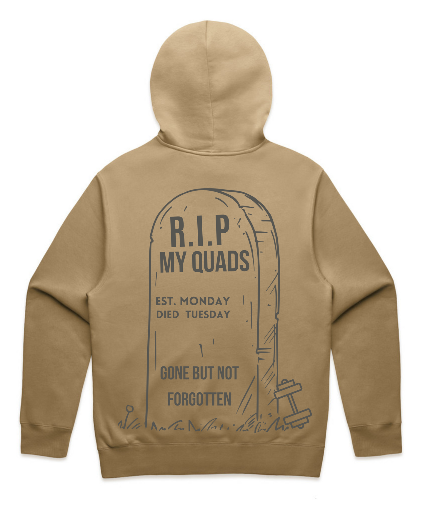 R.I.P MY QUADS – Unisex Oversized Pumpcover Hoodie
