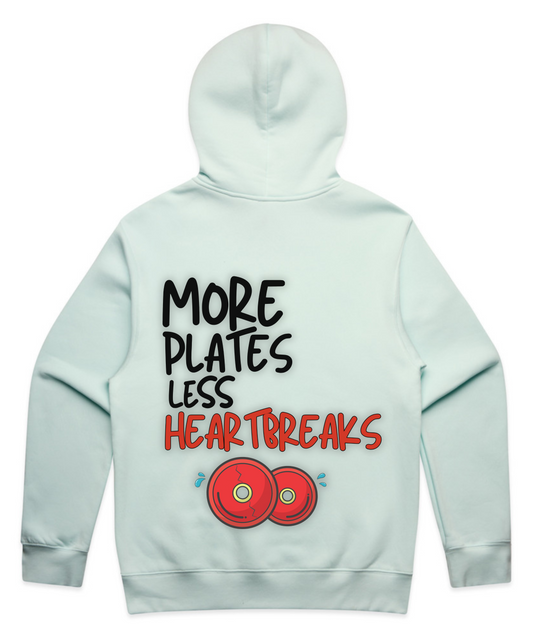”More Plates, Less Heartbreaks” - Unisex Oversized Pumpcover Hoodie