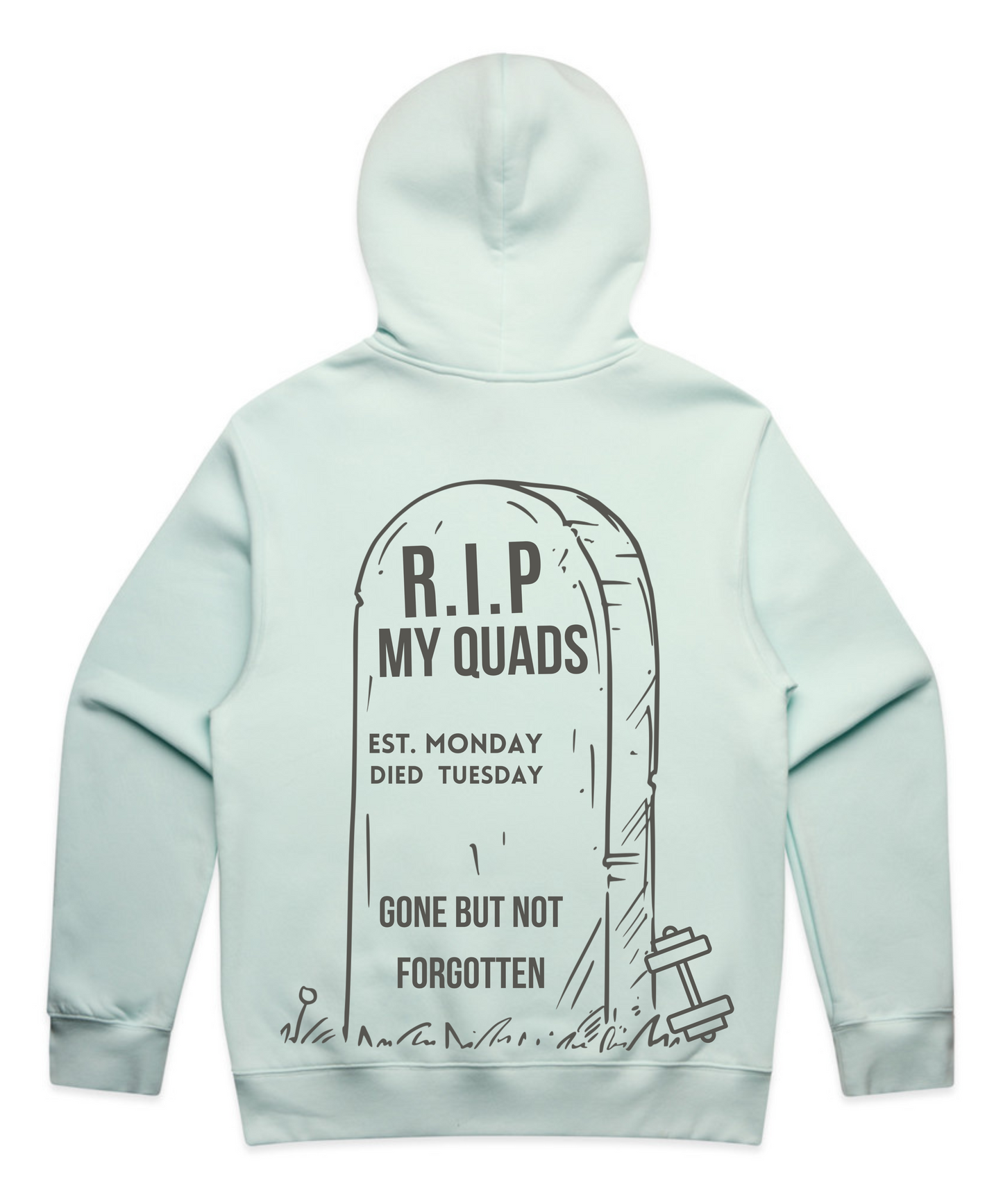 R.I.P MY QUADS – Unisex Oversized Pumpcover Hoodie