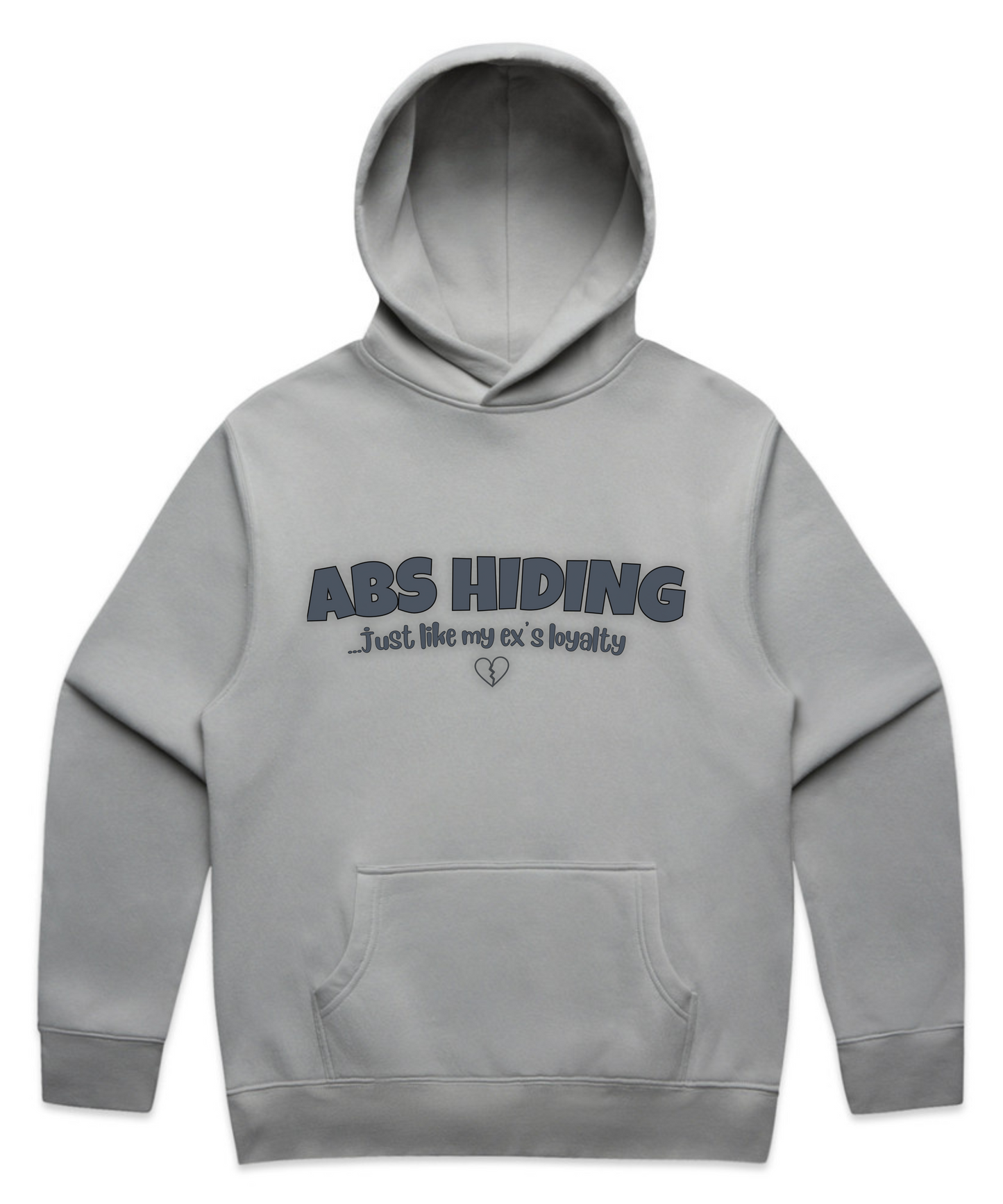 ABS HIDING... Just Like My Ex’s Loyalty – Unisex Oversized Pumpcover Hoodie