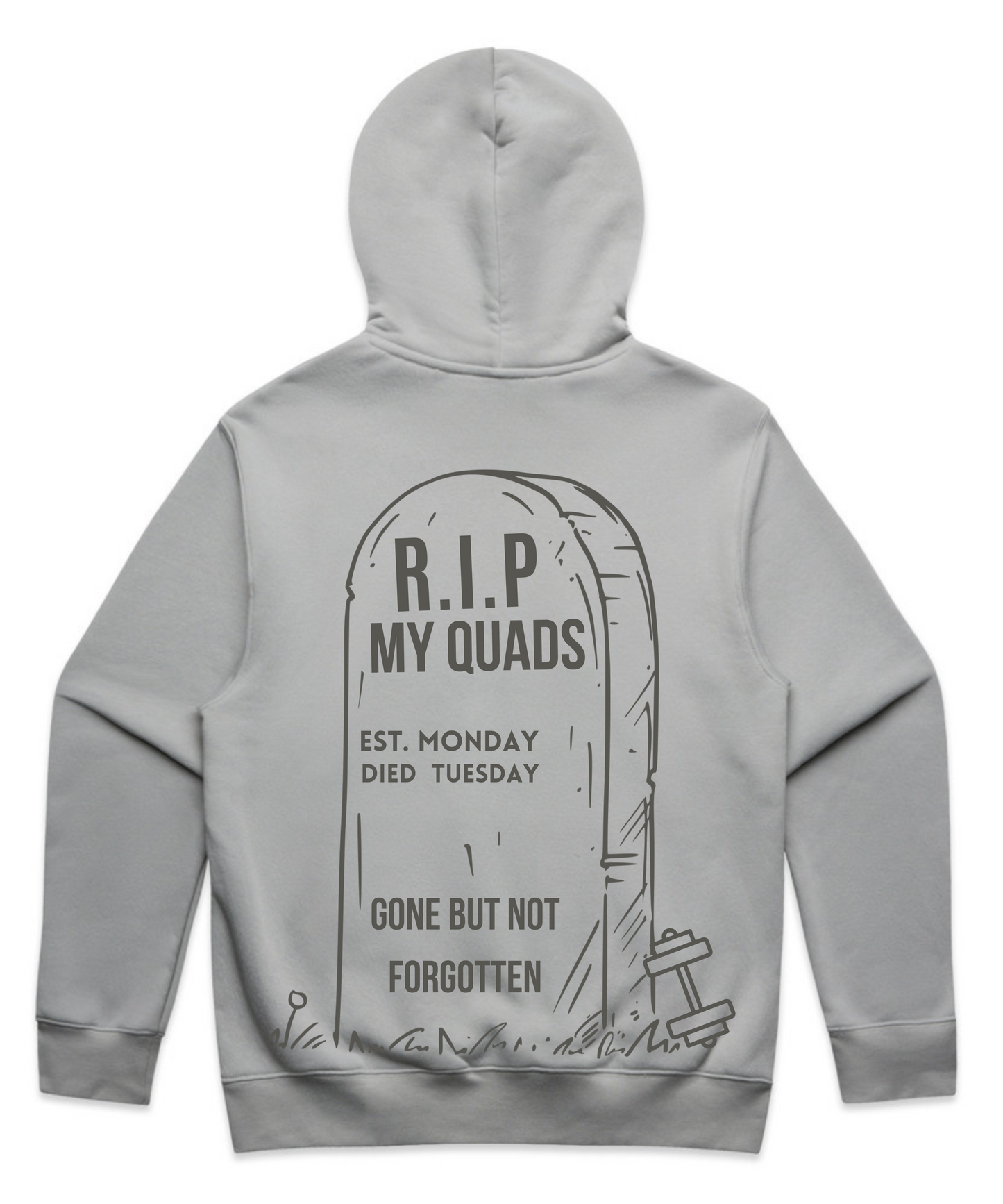 R.I.P MY QUADS – Unisex Oversized Pumpcover Hoodie