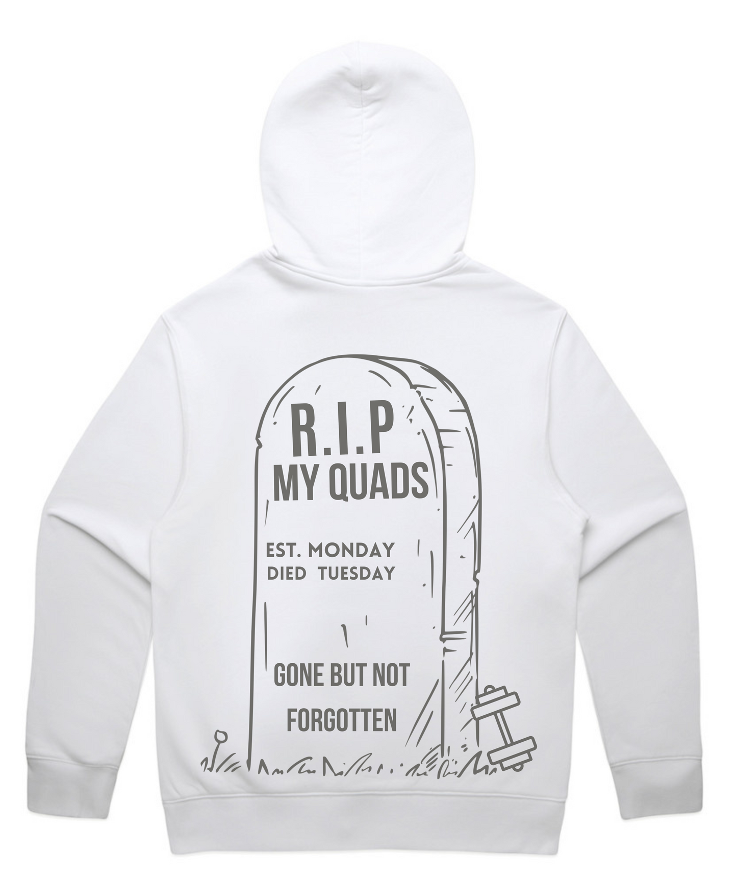 R.I.P MY QUADS – Unisex Oversized Pumpcover Hoodie