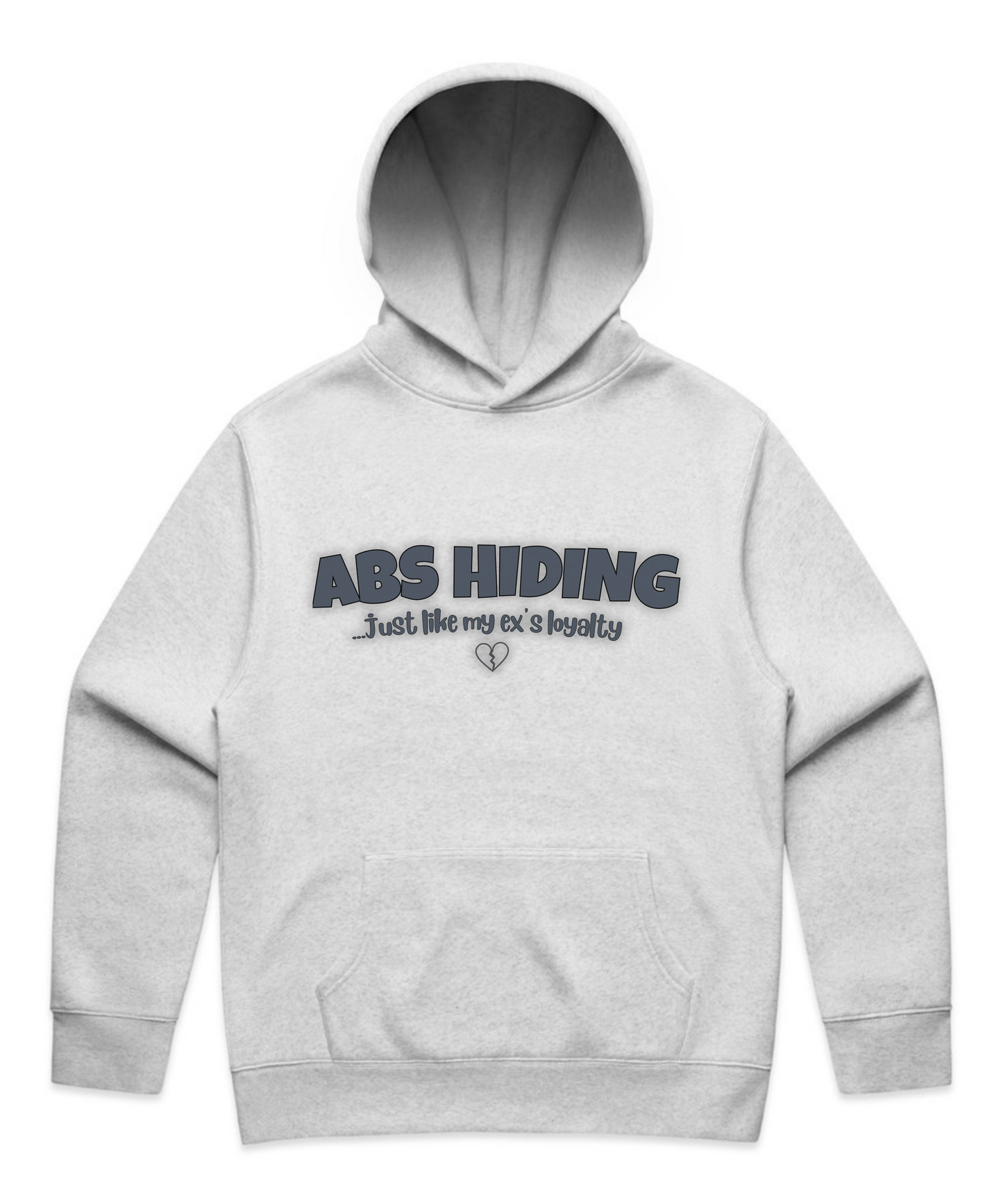 ABS HIDING... Just Like My Ex’s Loyalty – Unisex Oversized Pumpcover Hoodie