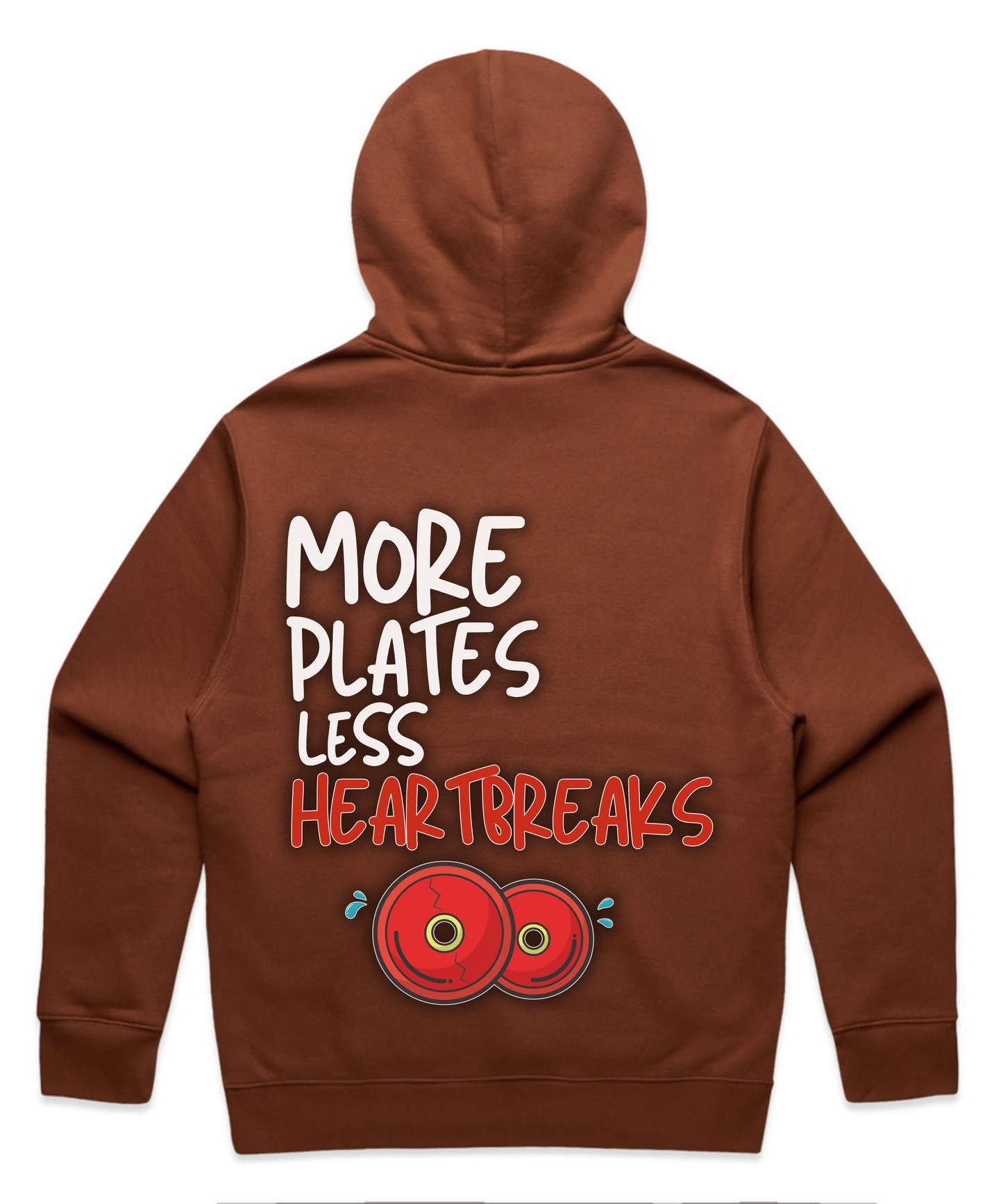 More Plates, Less Heartbreaks - Unisex Oversized Pumpcover Hoodie