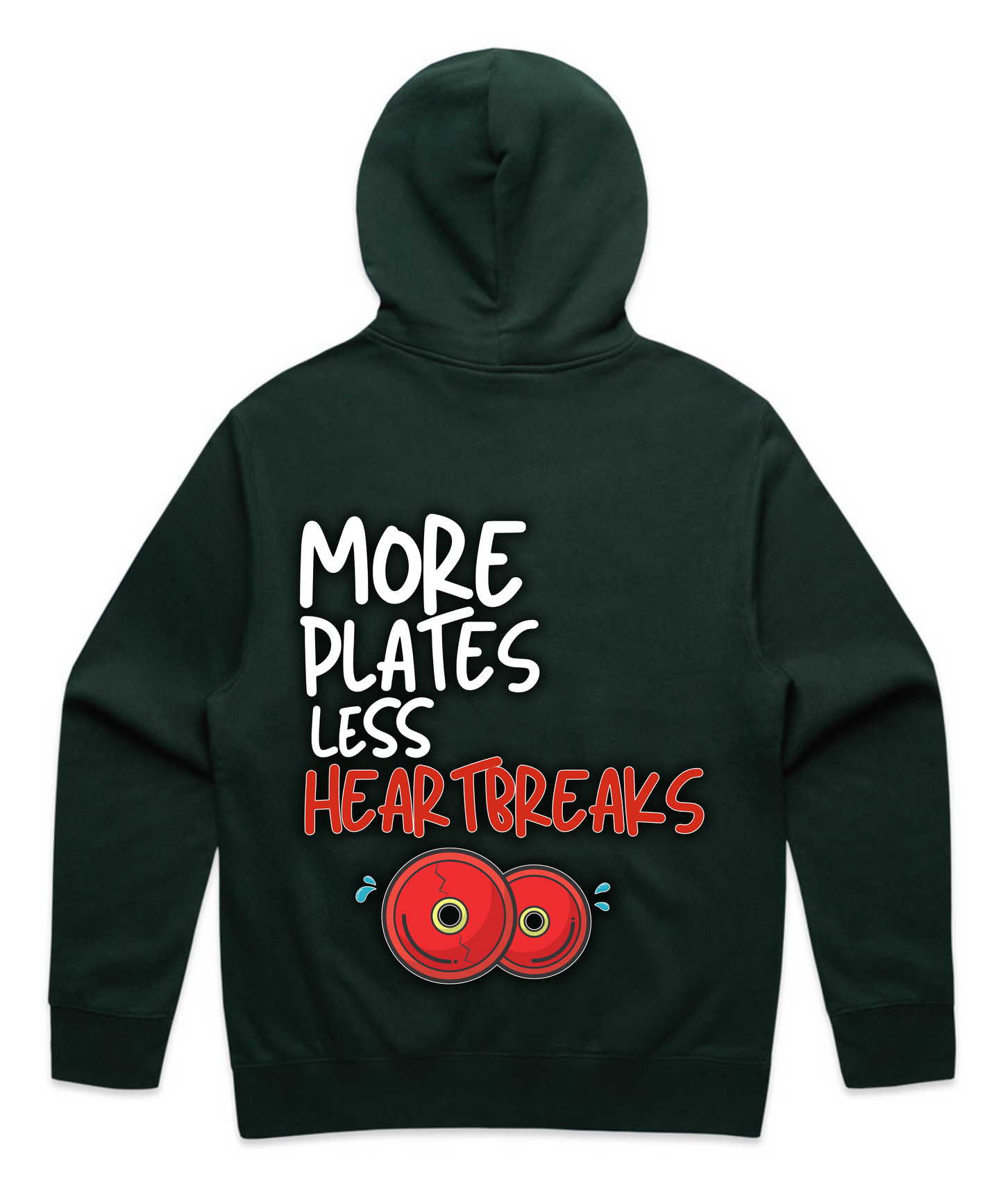 More Plates, Less Heartbreaks - Unisex Oversized Pumpcover Hoodie